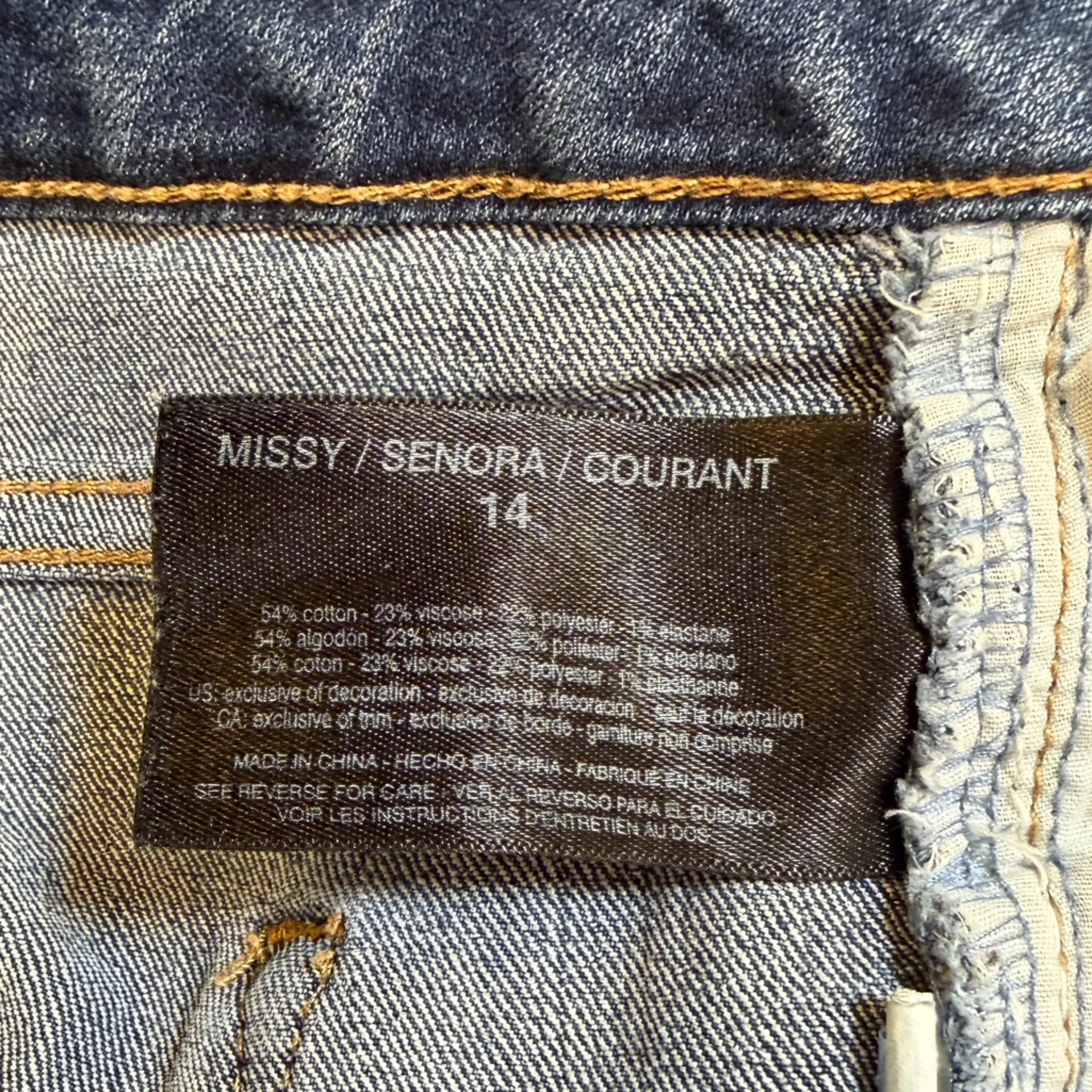 Nine West Gramercy Skinny Jeans Floral Embroidered Dark Wash Size 14 Boho Y2K - Image 9