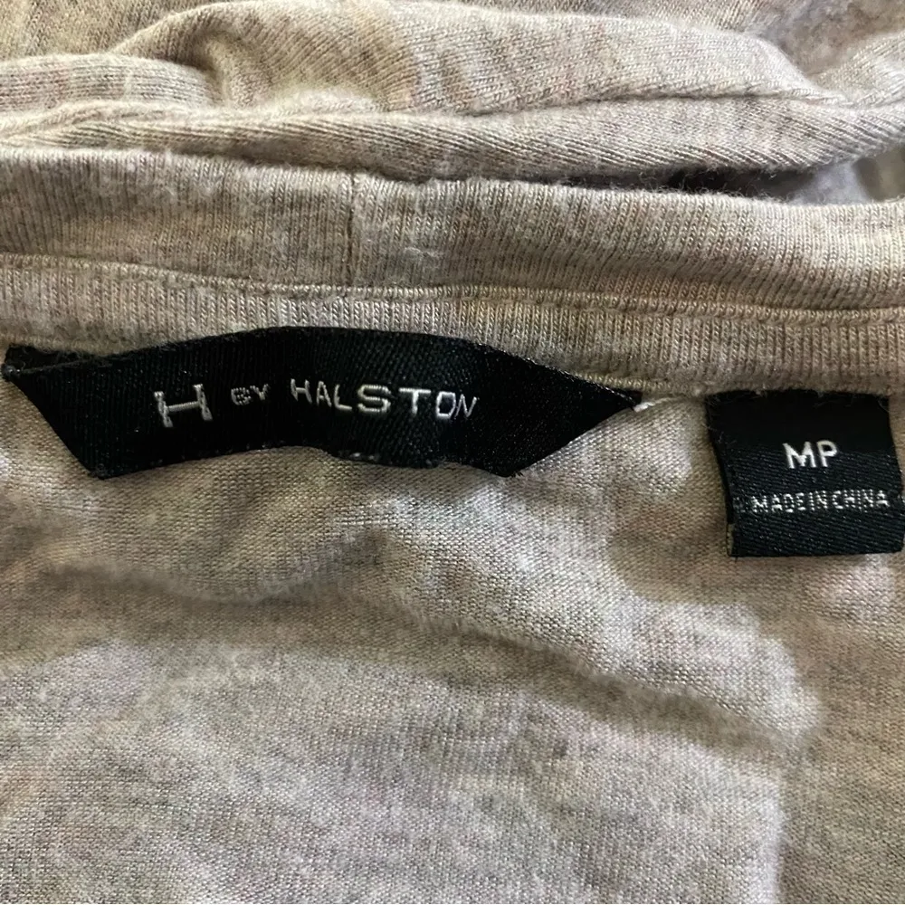 H by Halston Hi-Low Midi T-Shirt Dress Gray Heather MP - Image 3