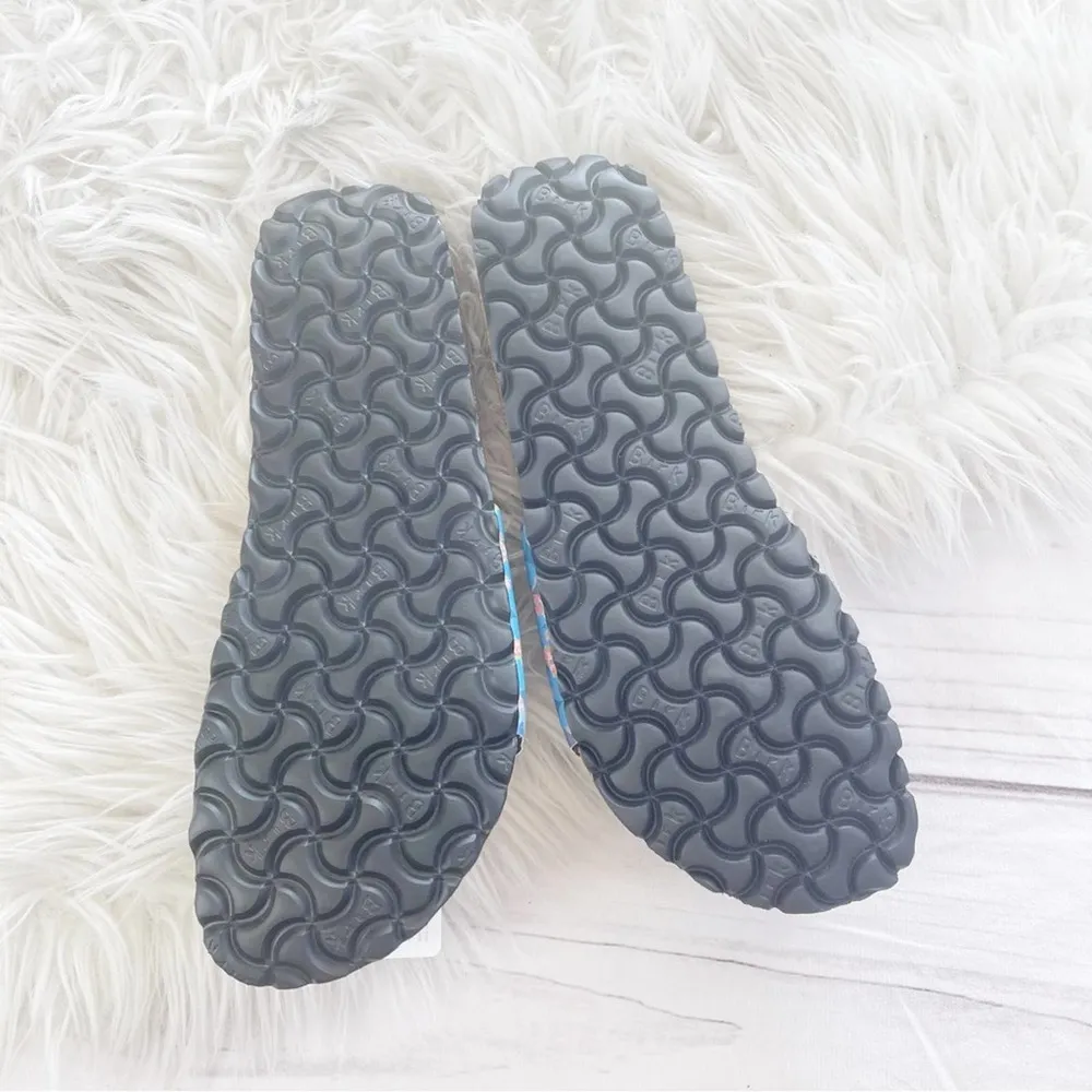 Birkenstock Papillio Women's Madrid Floral Circles Blue Birko-Flor Sandal Sz 42N - Image 5