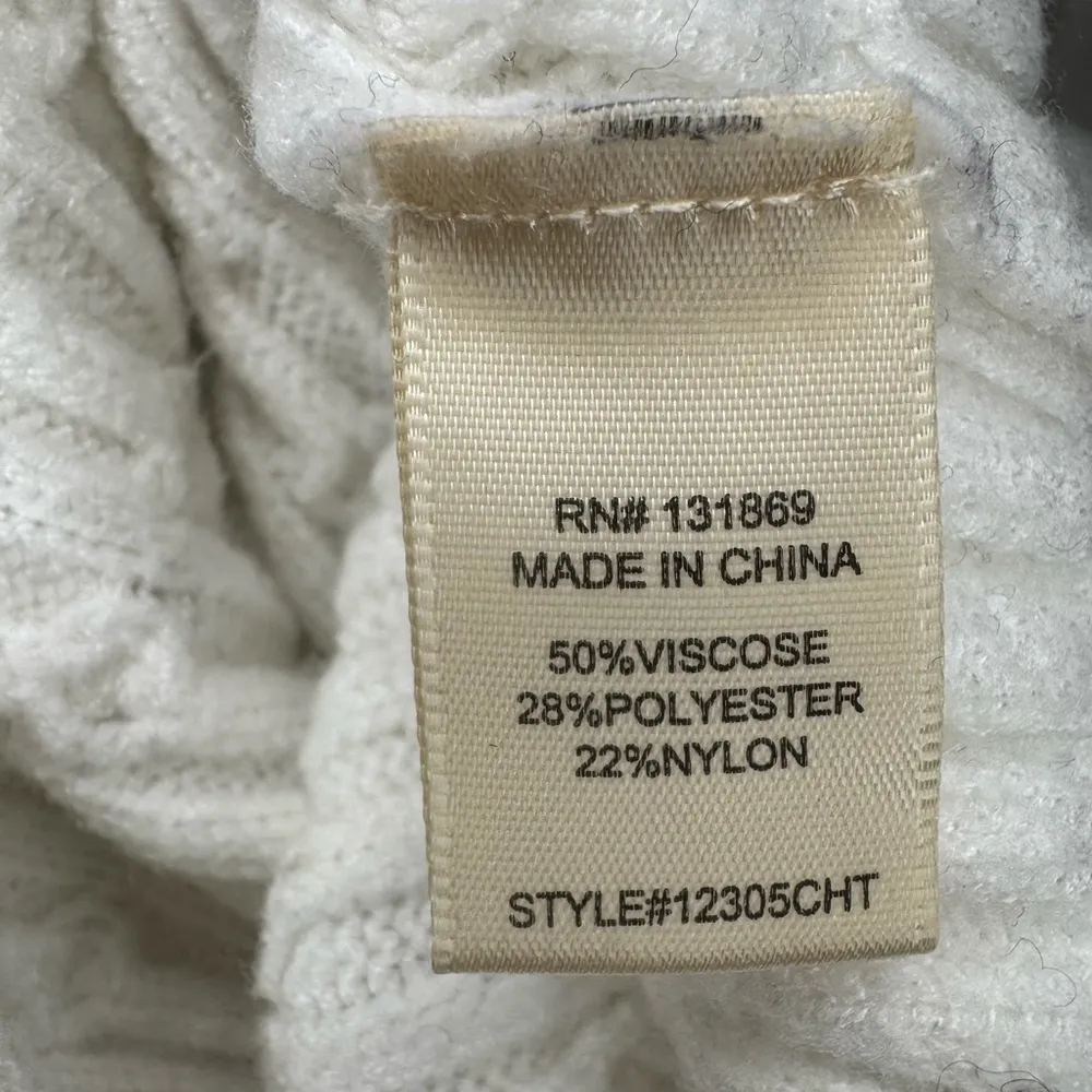 Evolutionary Flutter Sleeve Knit Sweater Crop Top Size XL. White - Image 10