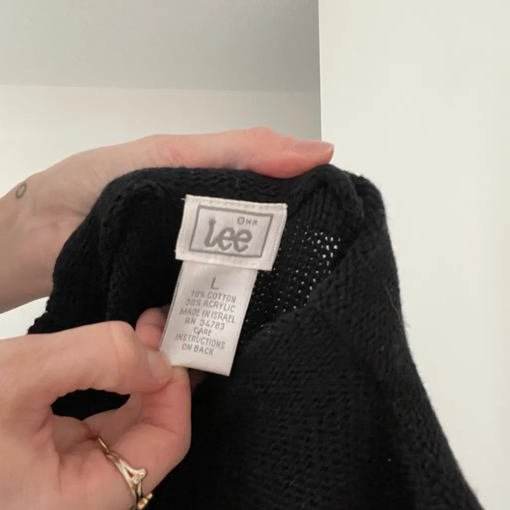 Vintage Lee Black Sleeveless Turtleneck Top - Image 4