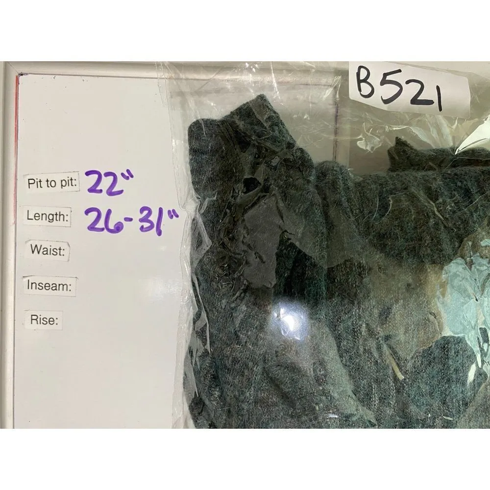 Free People Women Sweater S Alpaca Wool Linen Blue‎ Gray Ruffle Hem Hooded Boho - Image 5