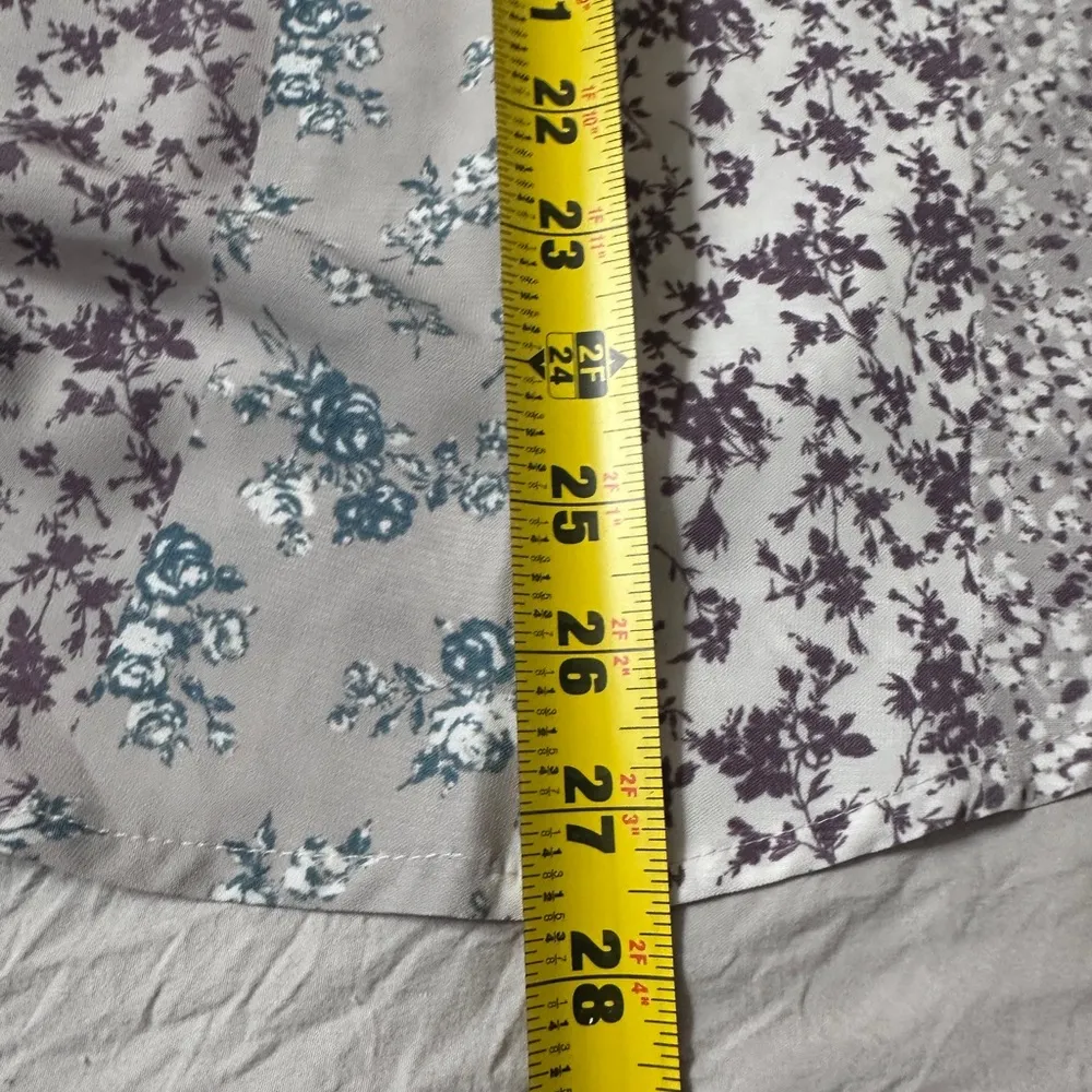 Chic Soul Can’t Blame You Lavender Purple Floral Print Ditsy Blouse size 1X - Image 11