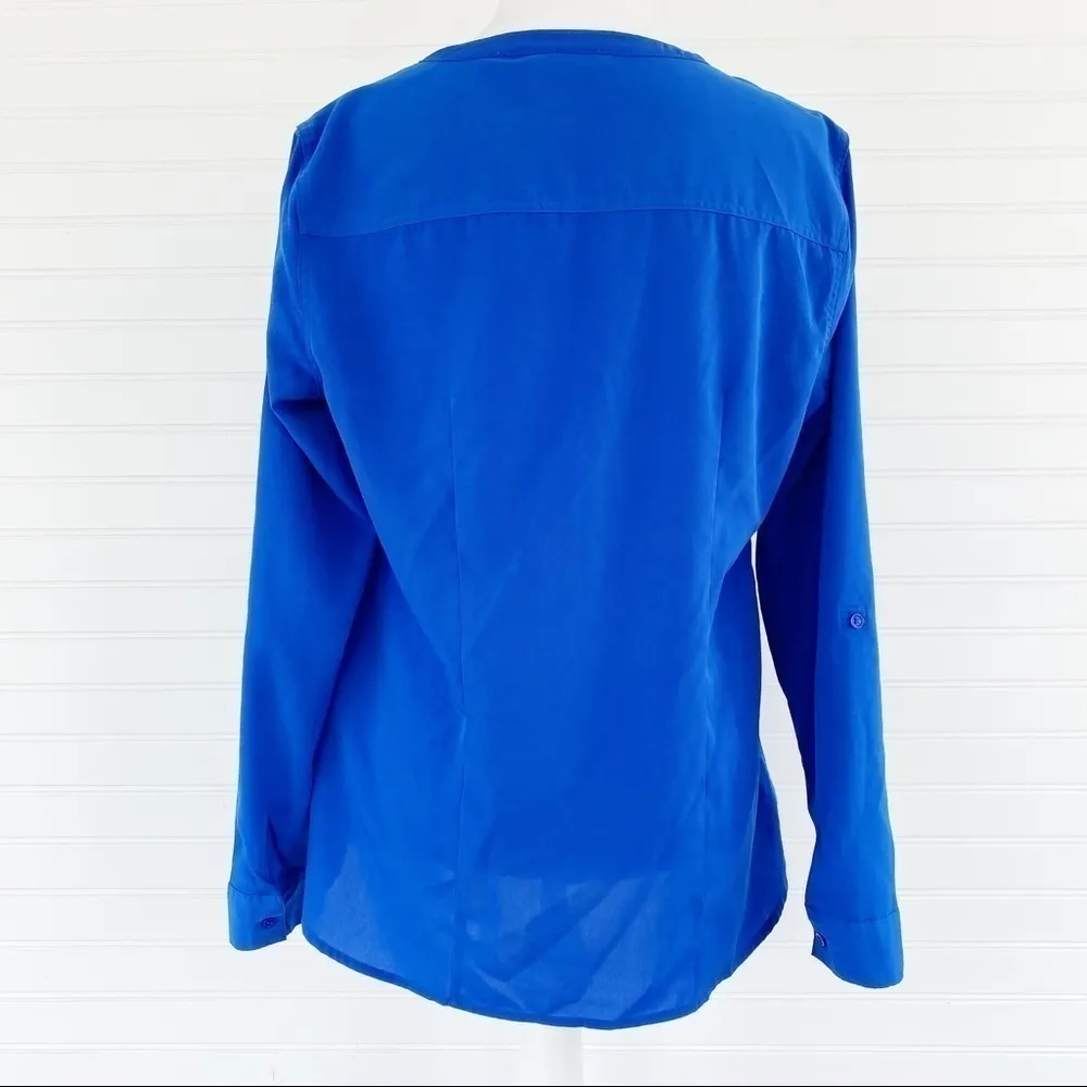 Career Button Down Blouse Size Medium - Image 2