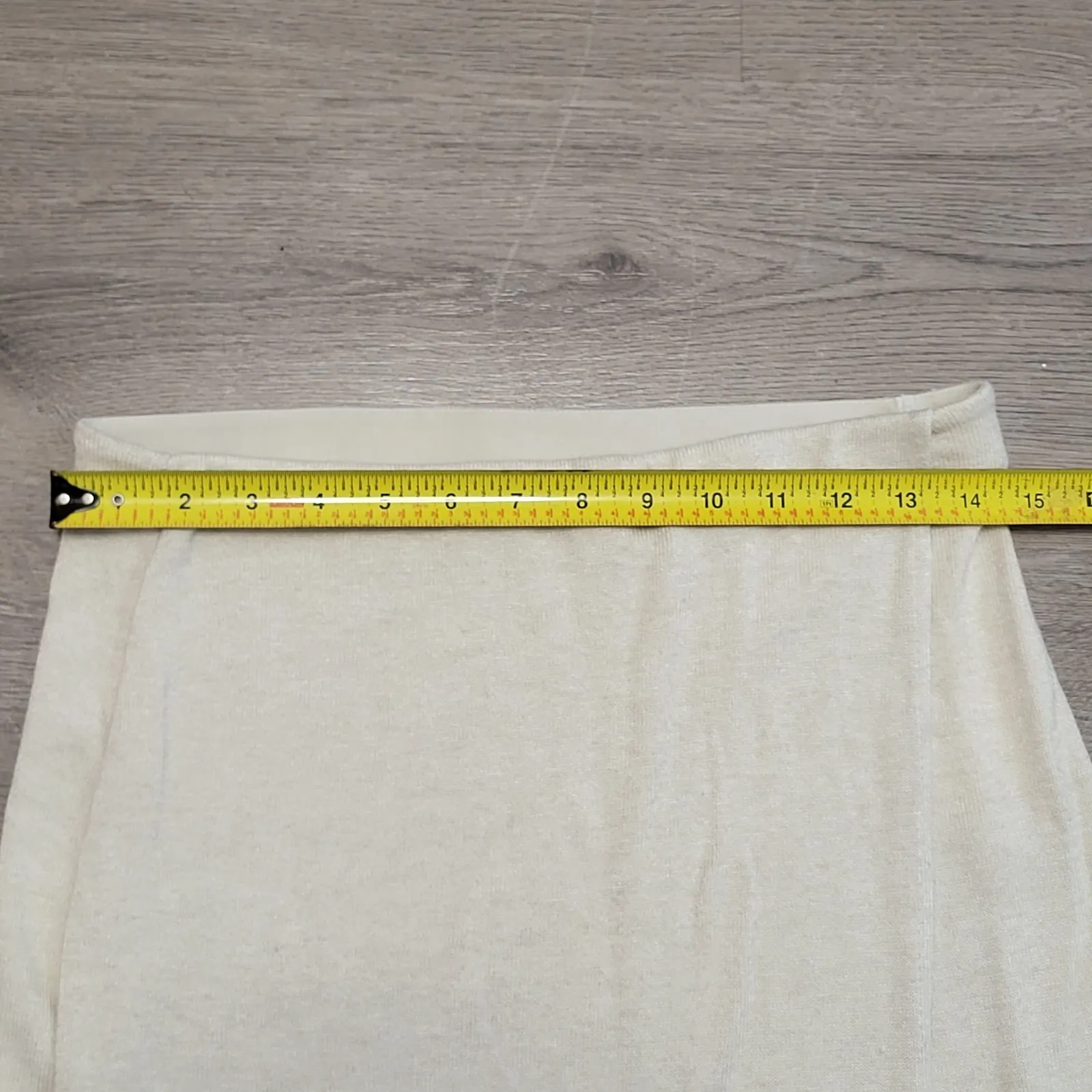 Vince Cozy Cream Knit Midi Skirt Faux Wrap Luxury Minimalist Women's Small - Image 9