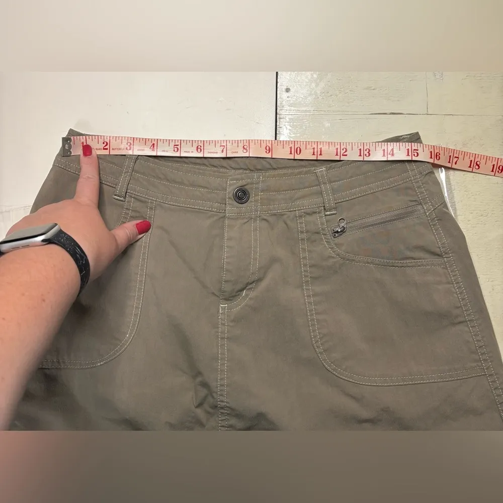 Kuhl A Line Mountain Culture Skirt Size 8 Brown Nylon Lightweight - Image 4