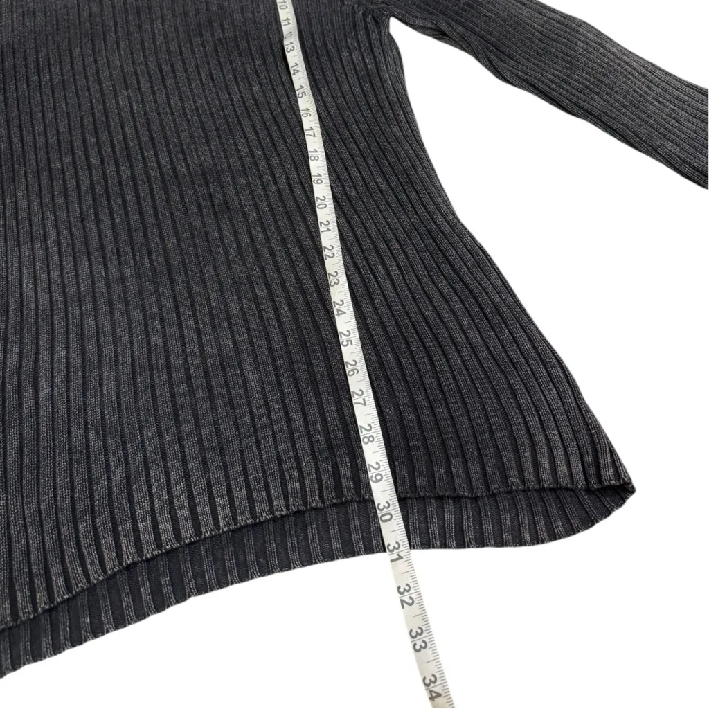 Arizona Y2K Ribbed Longline 1/4 Zip Mock Neck Sweater - Image 8