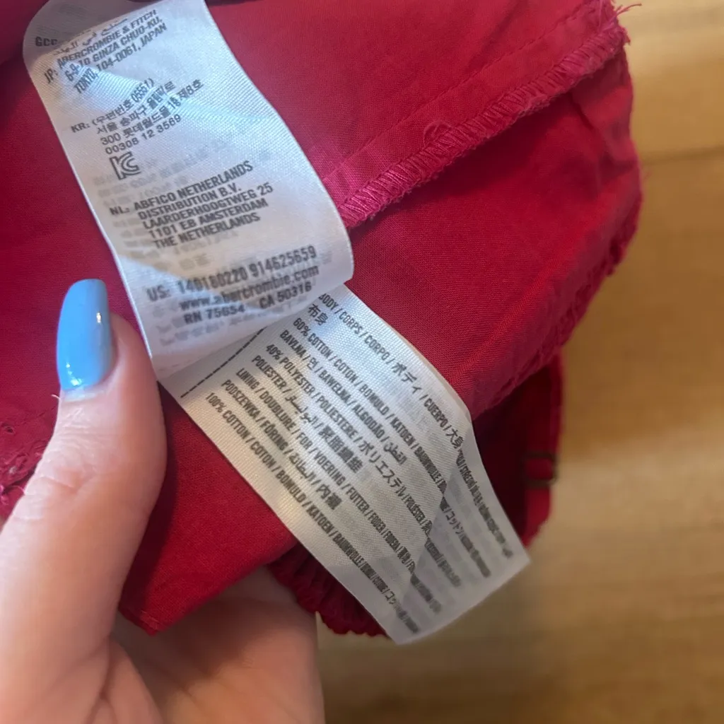 Abercrombie & Fitch Fuchsia Corset Tank Top small - Image 5