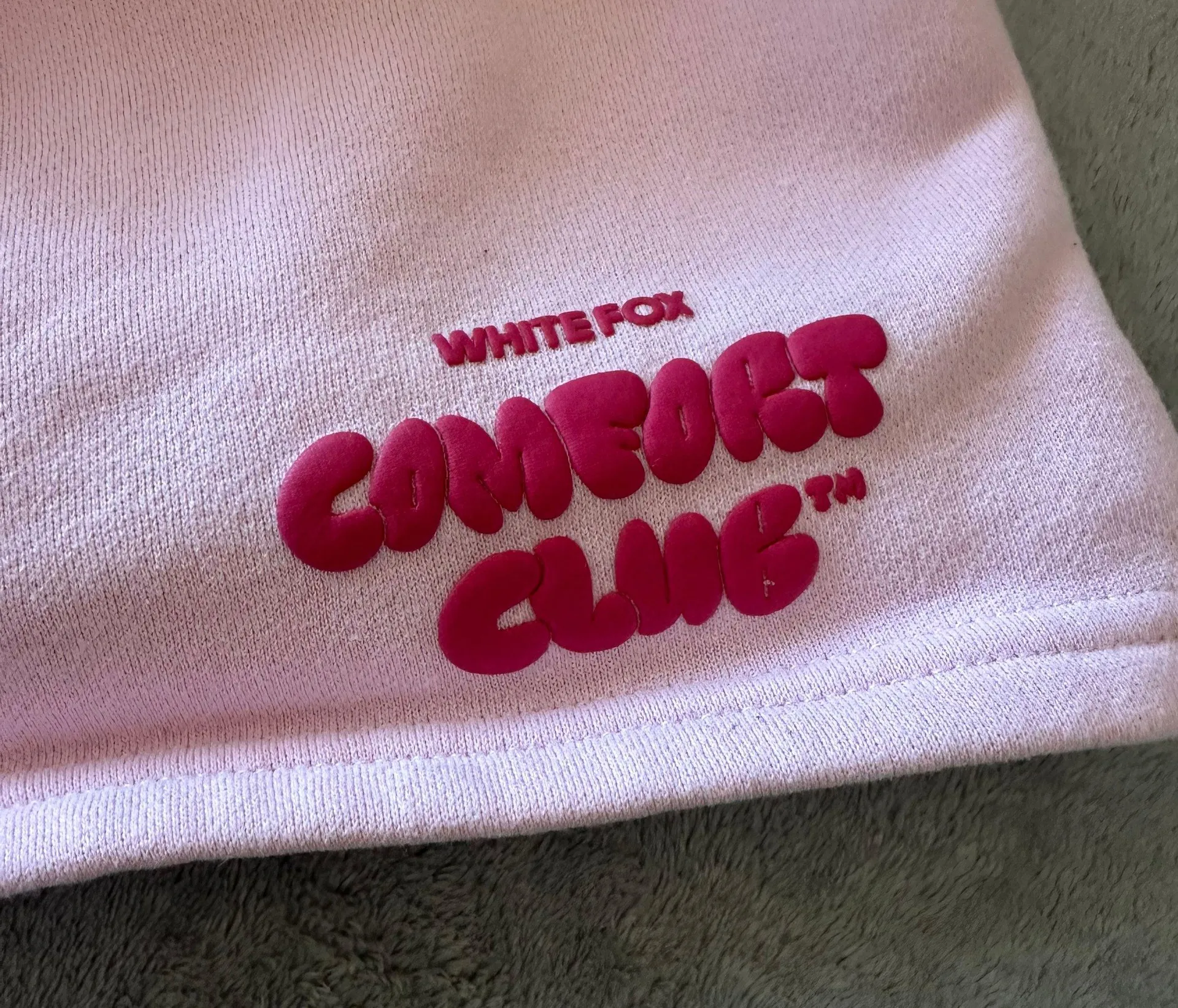 White Fox Pink Sweatshorts - Image 4