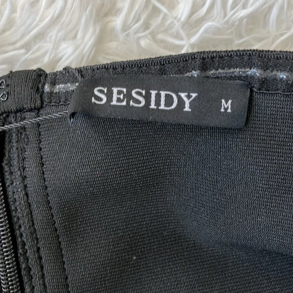 Sesidy Quilla Black Off Shoulder Women’s Jumpsuit black/white size Medium - Image 10