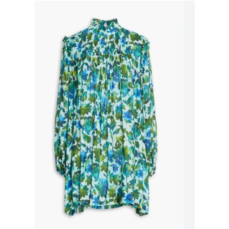 AMUR Dioni Floral Minidress Size 2 Green - Image 4