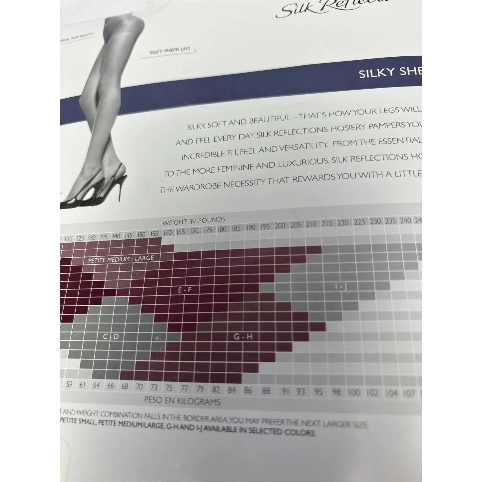 Hanes Silk Reflections Size‎ EF PEARL Silky Sheer Control Top Pantyhose NEW - Image 6