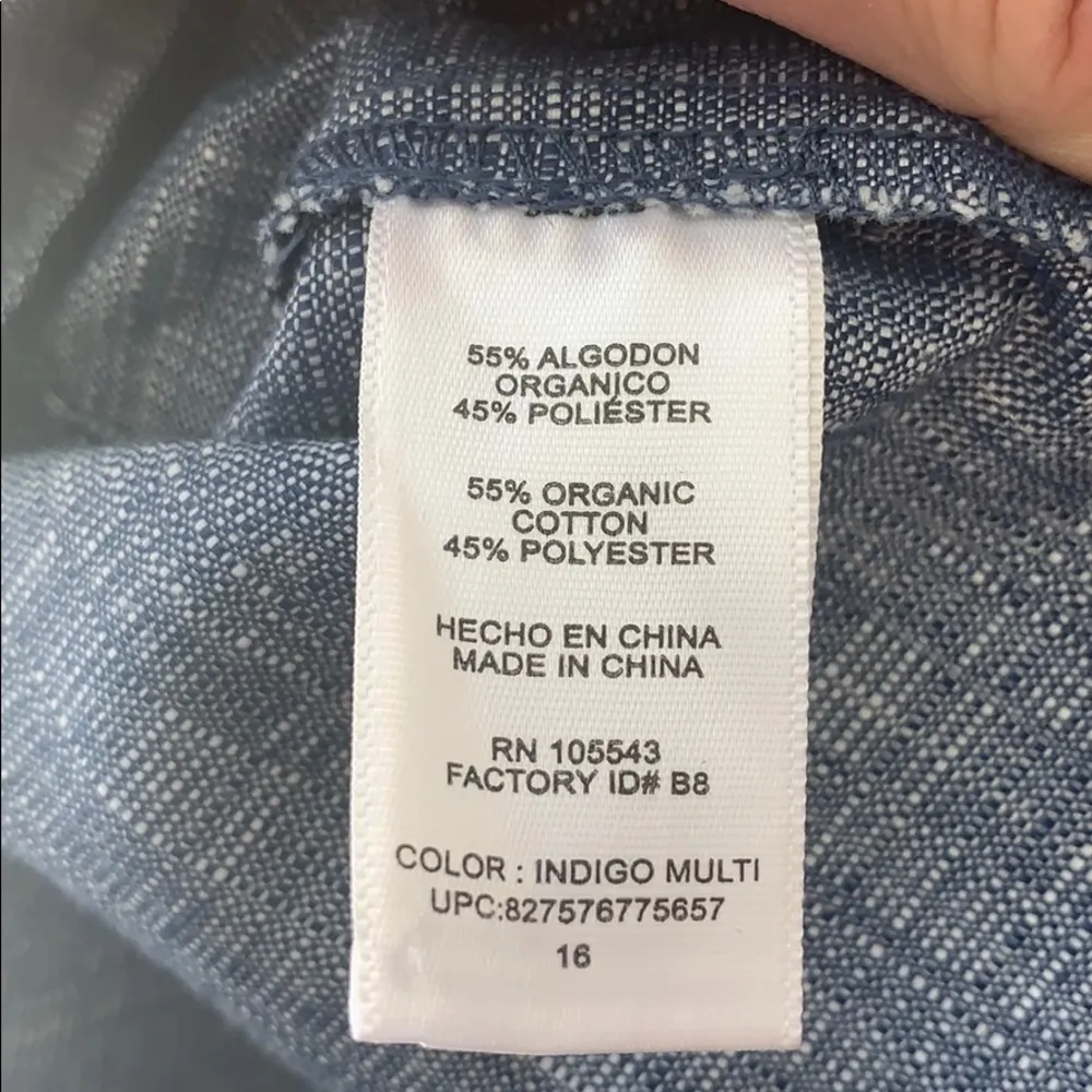 !HP!🎉Derek Lam Indigo Multi Button Mini Blue Dress Size 16 NWT - Image 10