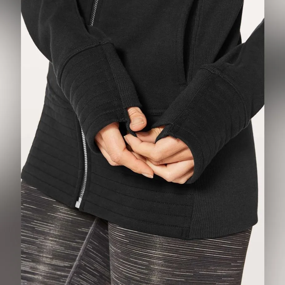Lululemon Radiant Fill Zip Jacket In Black Size 10 Pre Owned Flawed - Image 4