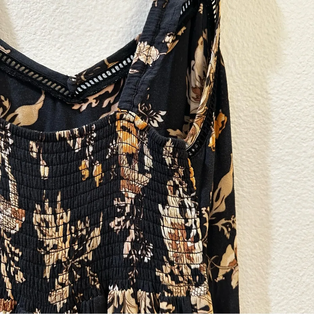 Spell & The Gypsy Rosa Floral Maxi Sundress in Coal Size Medium Black - Image 10