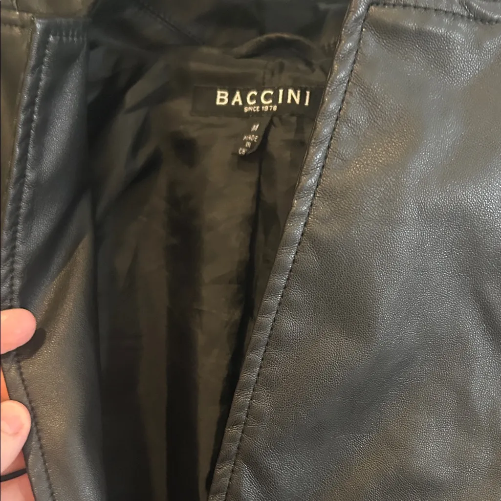 Baccini Women's Black Bomber Jacket - Image 6