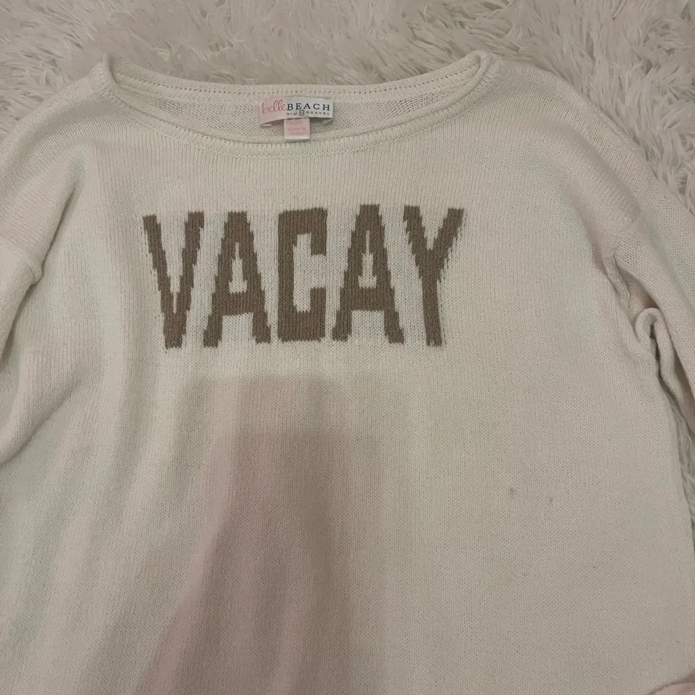 Belle beach by kim gravel size XXS “VACAY” sweater - Image 2