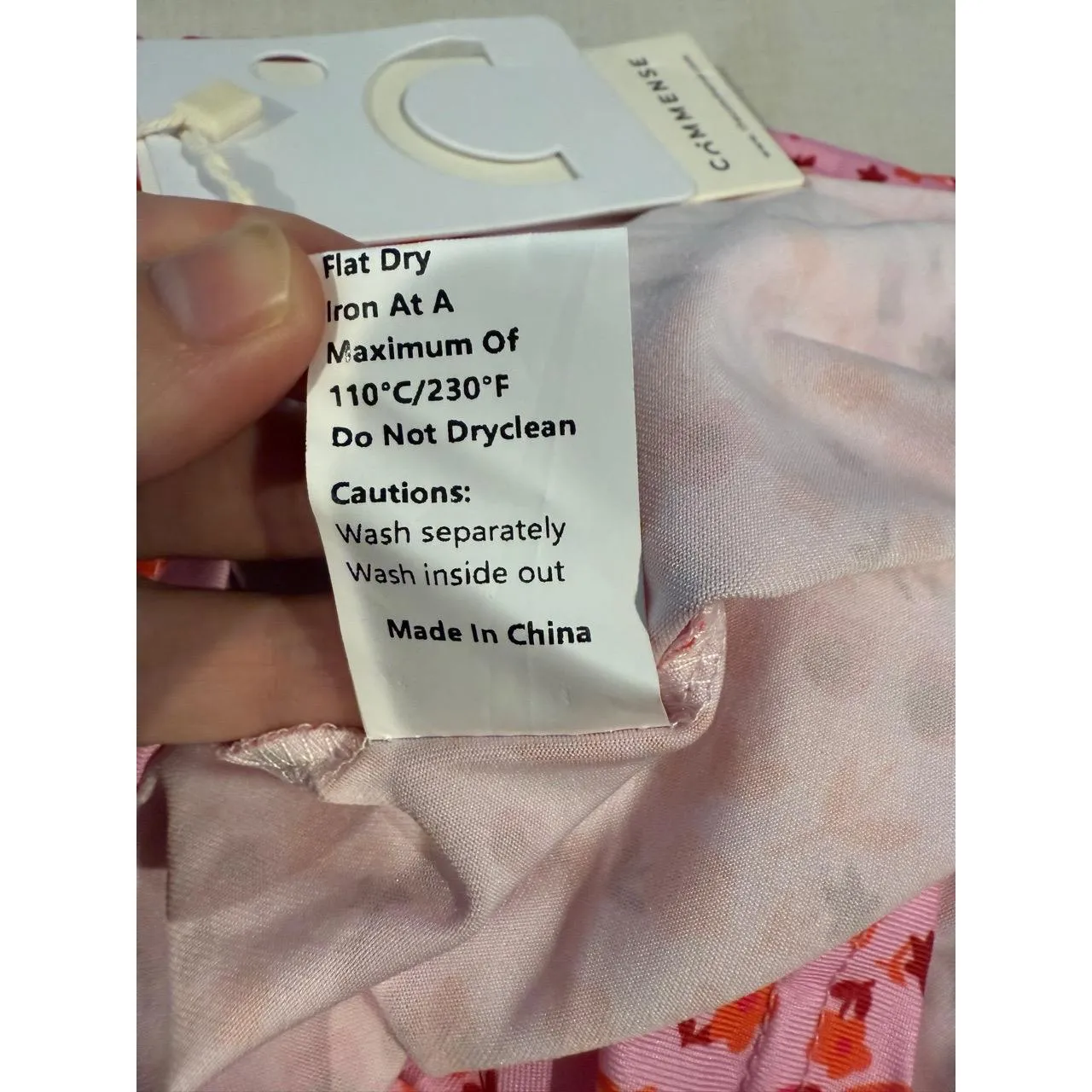 Commense Dress‎ Womens Size S Pink Floral Bohemian Ruffled Straps Romantic - Image 6