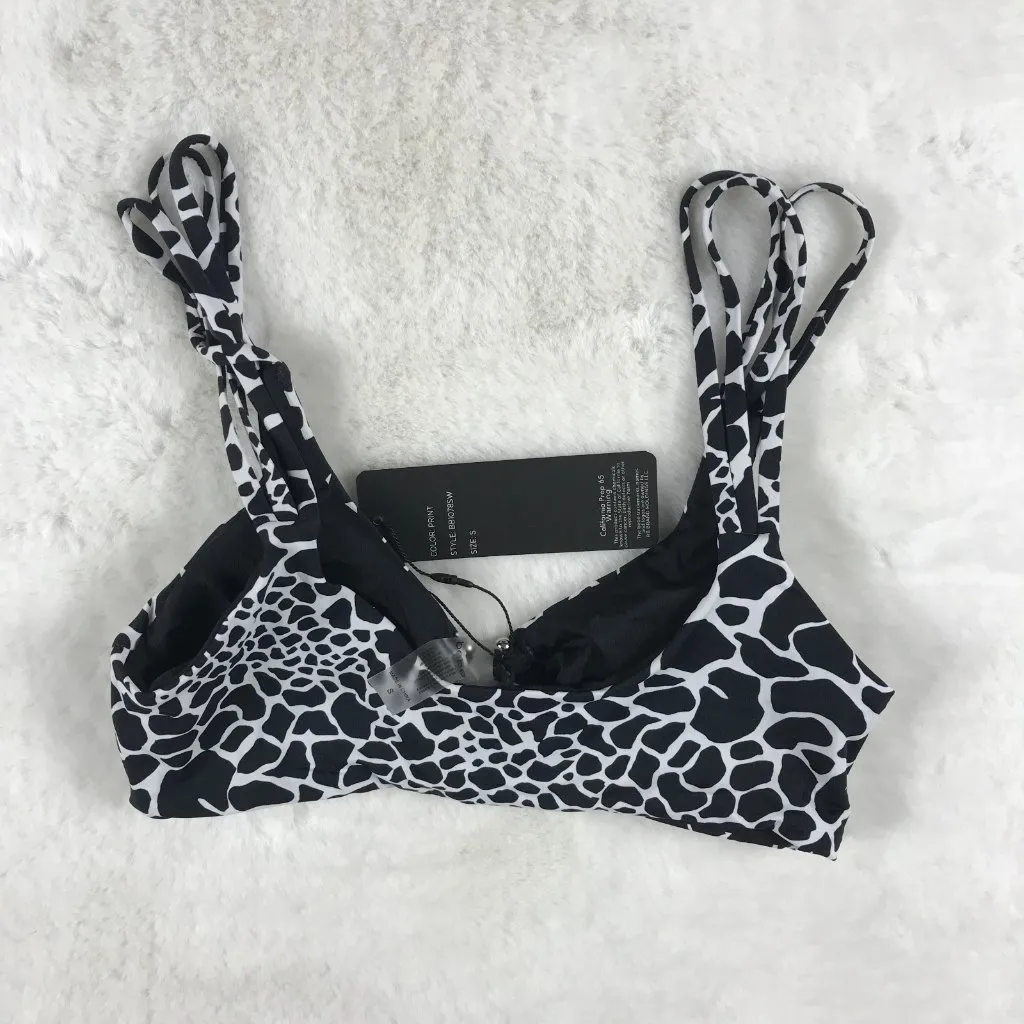 bebe Reversible Black & White Bikini NWT SMALL - Image 7