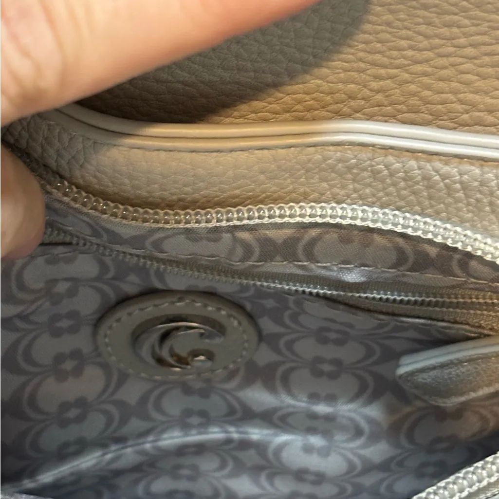 Bundle 4 wallet clutch wristlets light grey green brown and multi all preloved Gray - Image 3