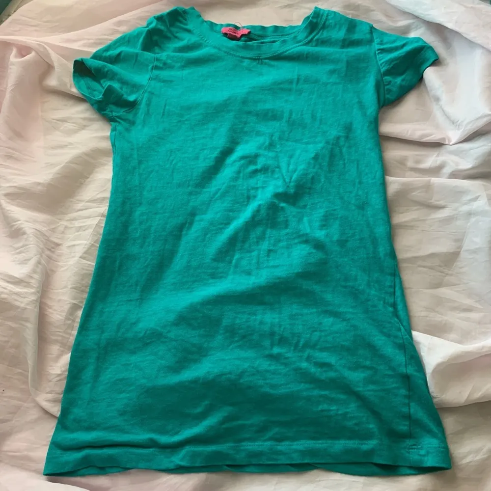 solid turquoise t - Image 2