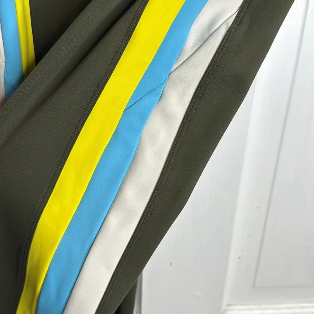 Splits Jaden High-waist Techflex 7/8 Leggings In Olive Green W1650 Sz S - Image 4