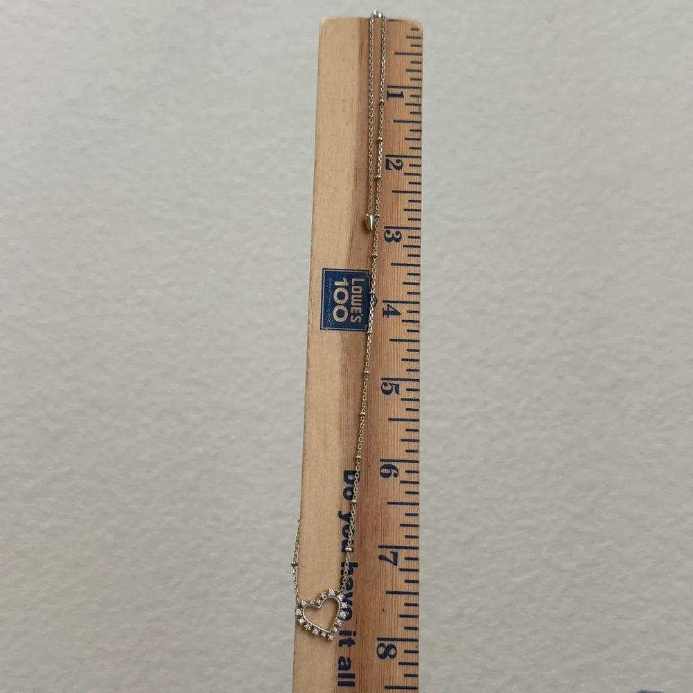 Kendra Scott  Ari Heart Silver CZ Pendant Necklace 3g. - Image 8