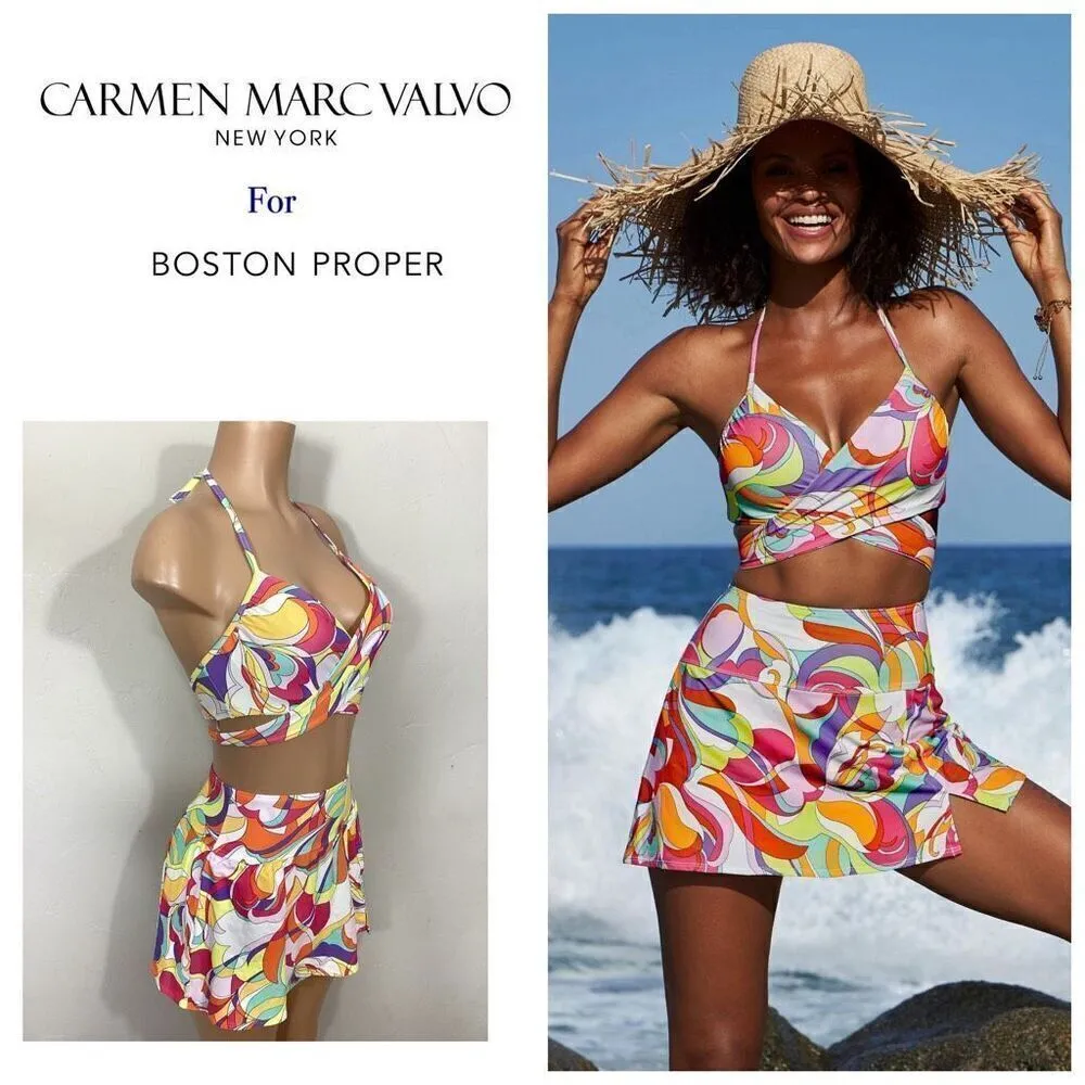 New. Carmen Marc Valvo for Boston Proper bikini. S/M Retails $198 - Image 2