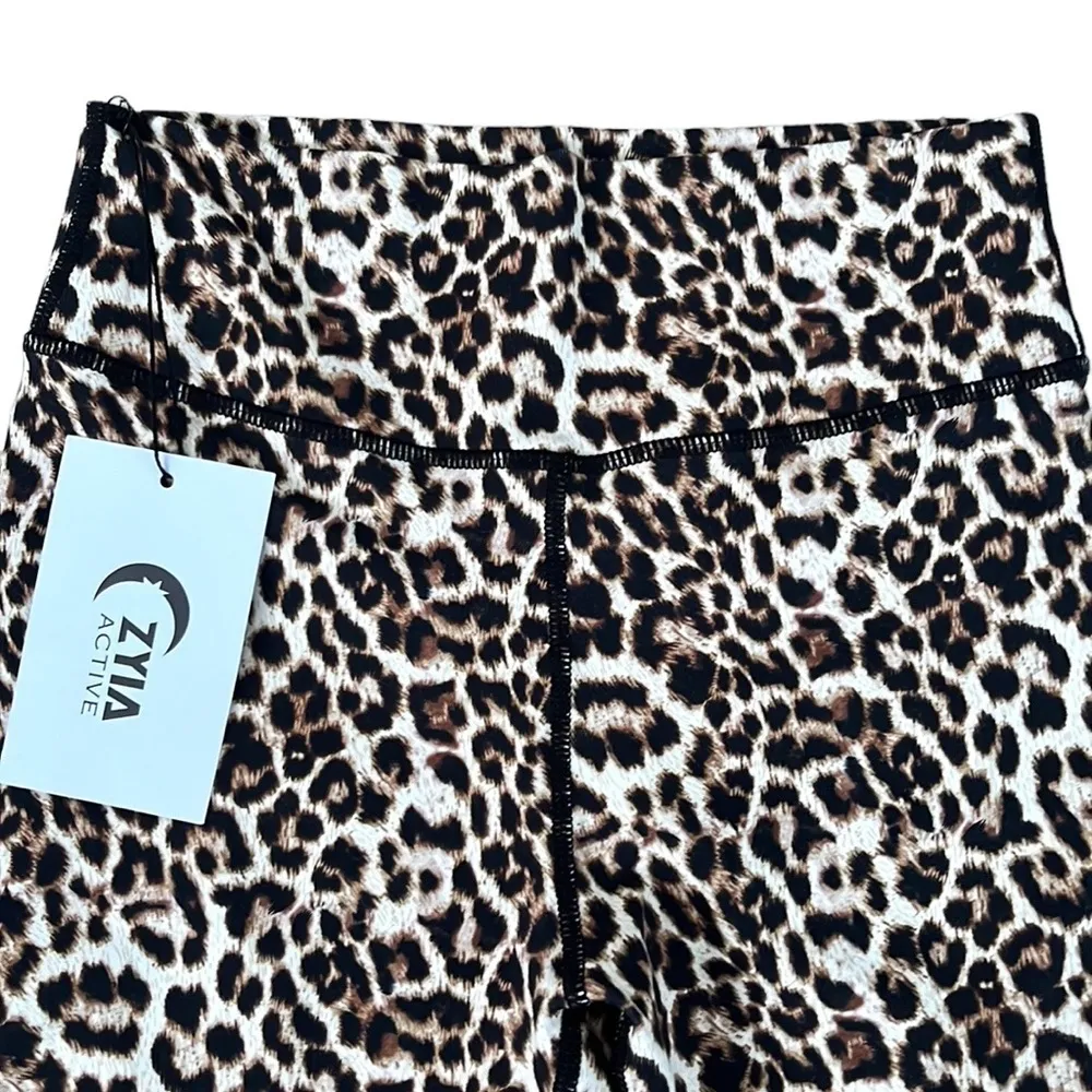 NWT ZYIA Scrunch Butt Leopard Print Leggings - Image 2