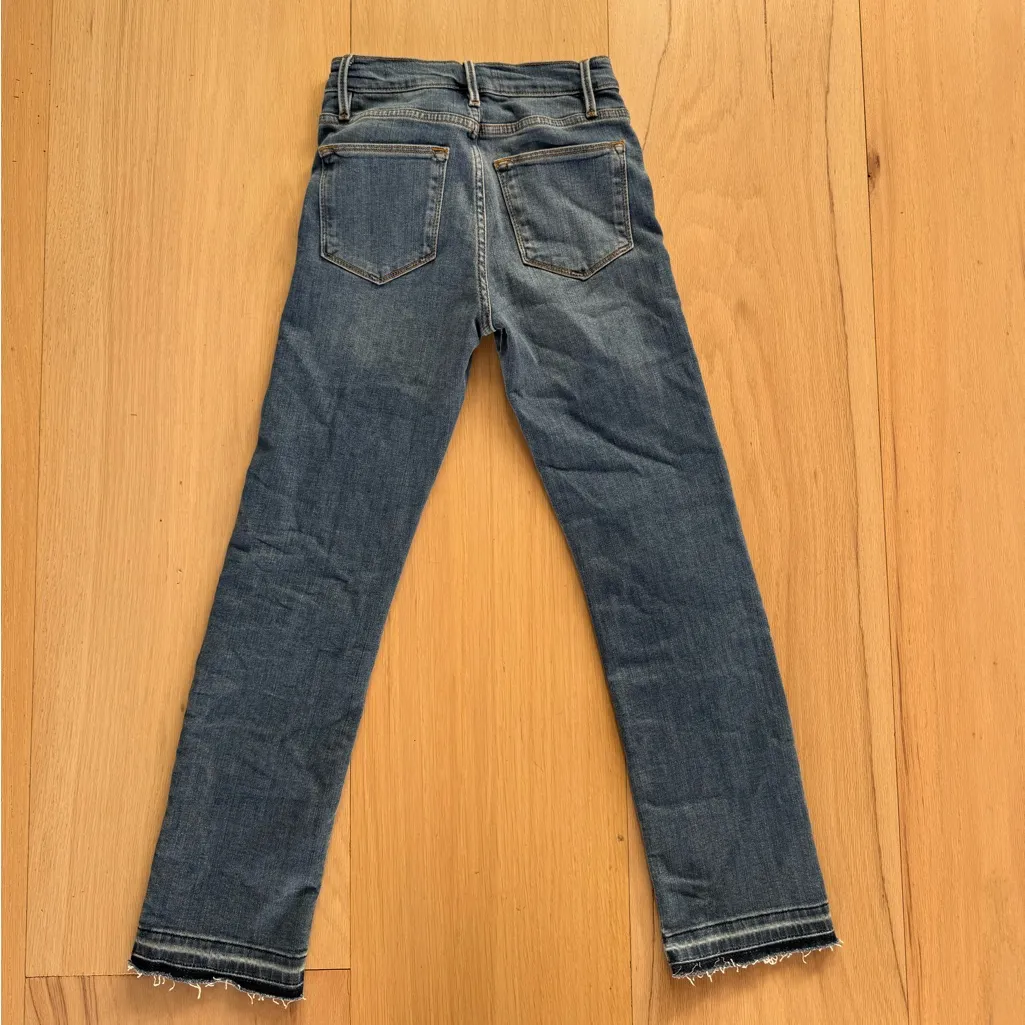 Frame Denim Le High Straight Jeans Medium Wash Size 24 - Image 5
