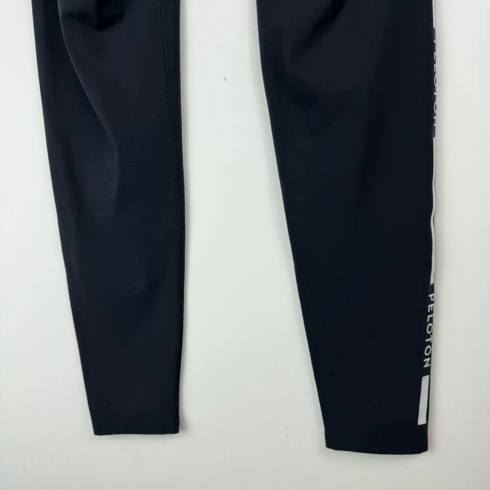 Peloton Here Now High Rise Leggings Sz Medium Logo Stamped Tape Side Black - Image 14