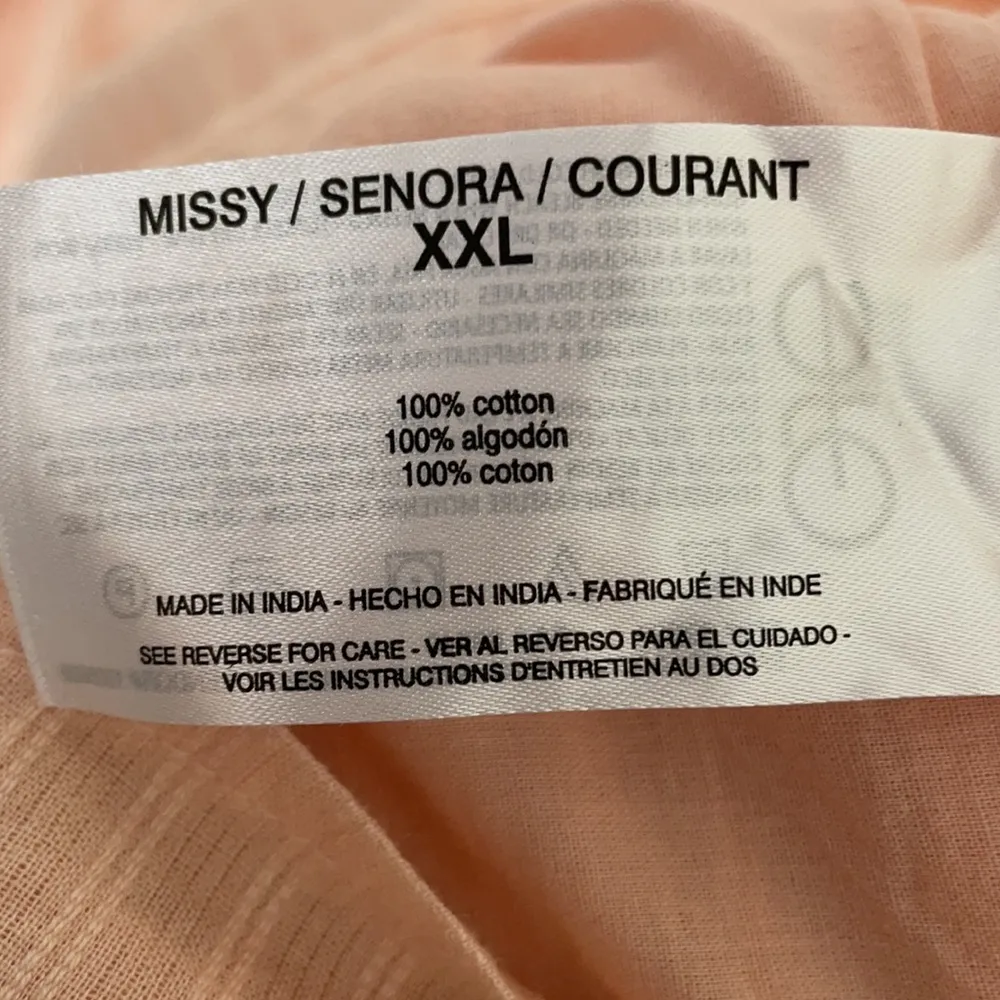 Ella Moss Brianne Peach Popover Top XXL - Image 5