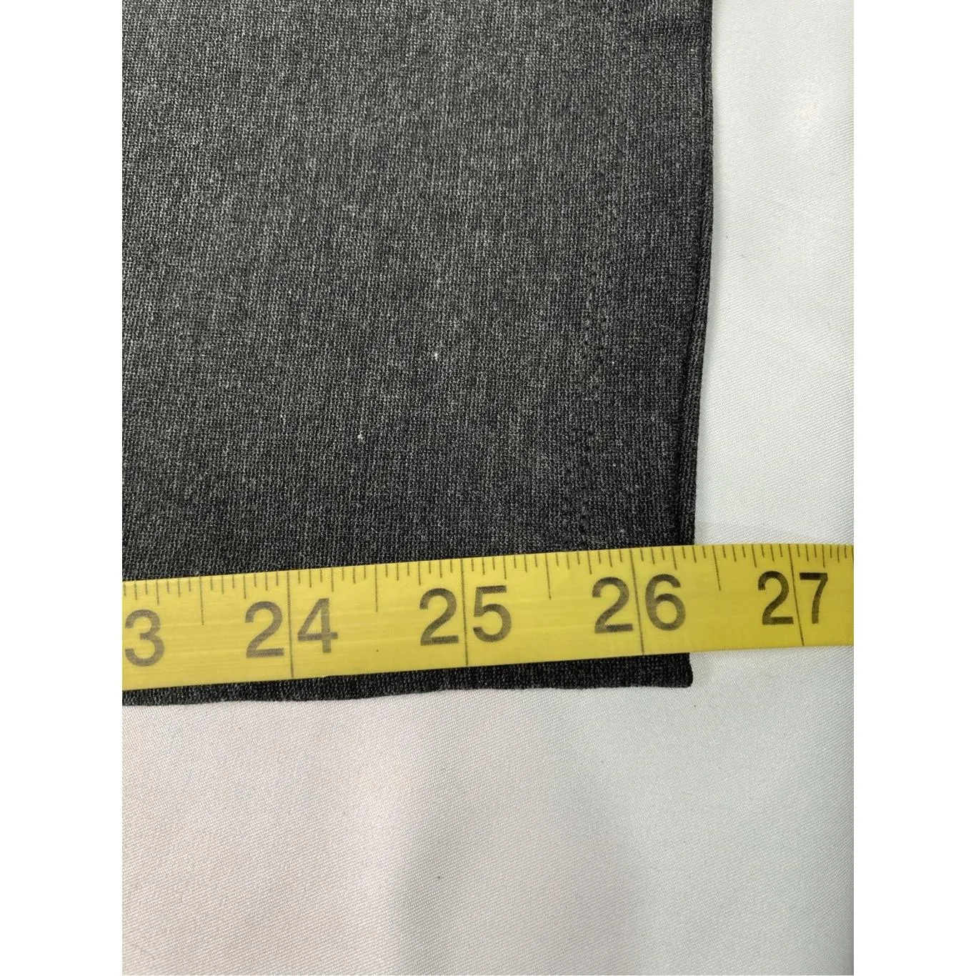 Worthington Pull-On Straight Leg Ankle Pants Heather Gray‎ M - Image 3