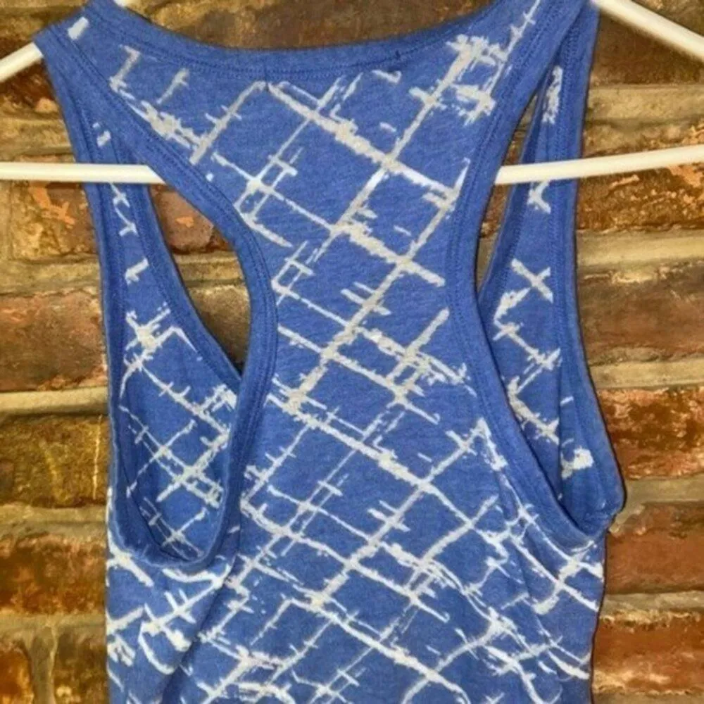 City Stars Blue Graphic Racerback Tank Top Women's Size Medium Size L - Image 7