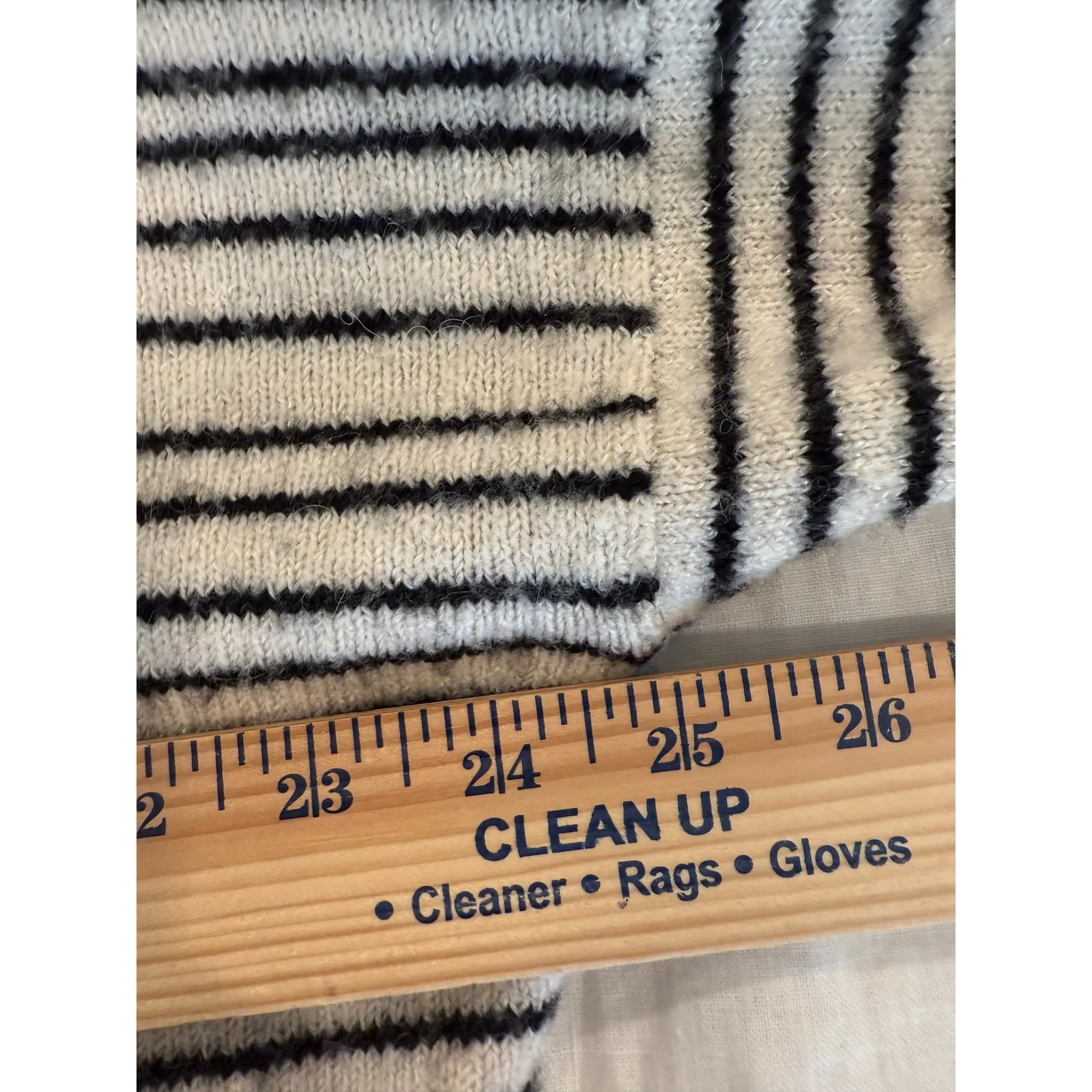 Billabong Drop Shoulder Crisscross Back Straps Crop Sweater Striped Black Small - Image 7