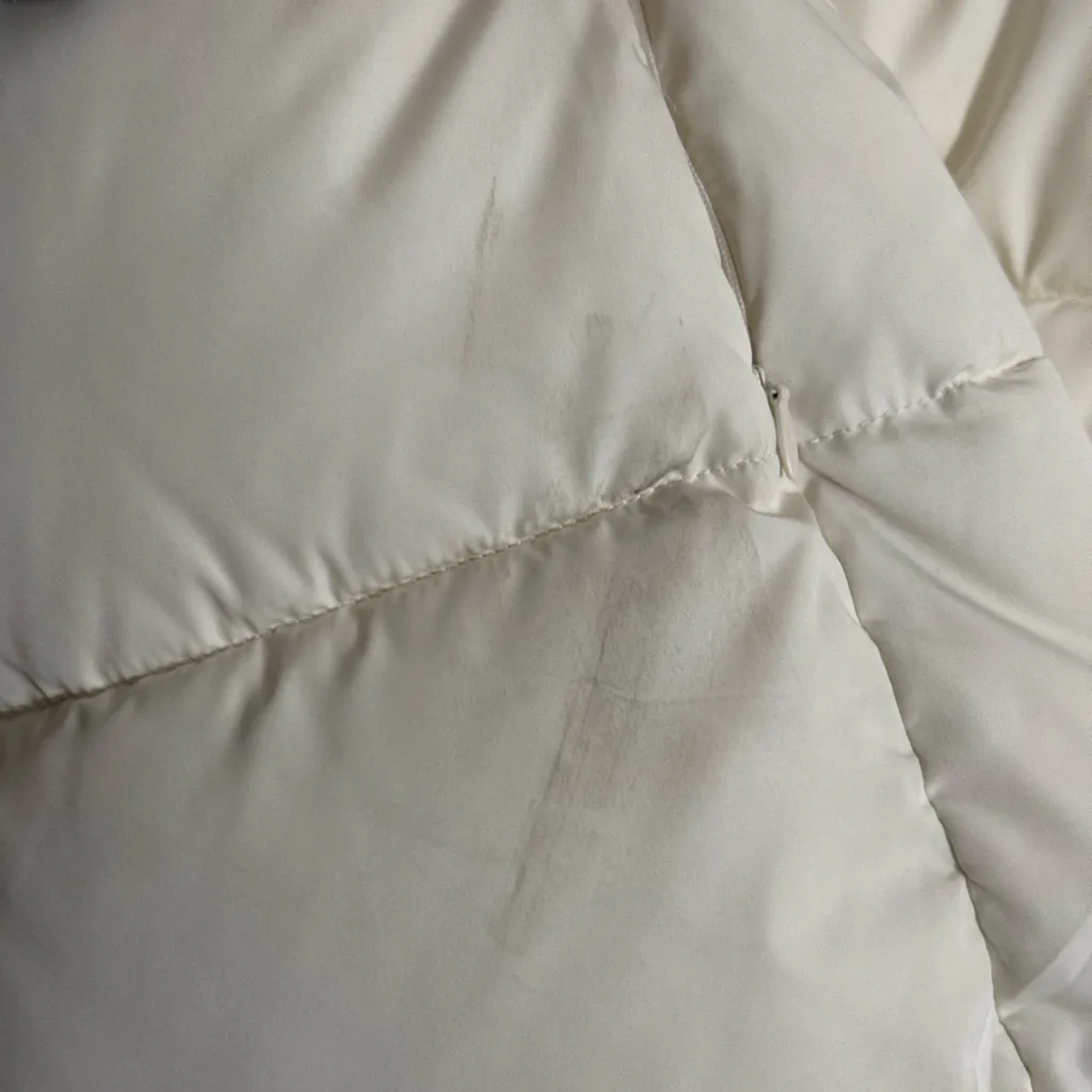 MANGO CREAM COLOR HOOD QUILTED WATER REPELLENT COAT SIZE XXS NWT - Image 15