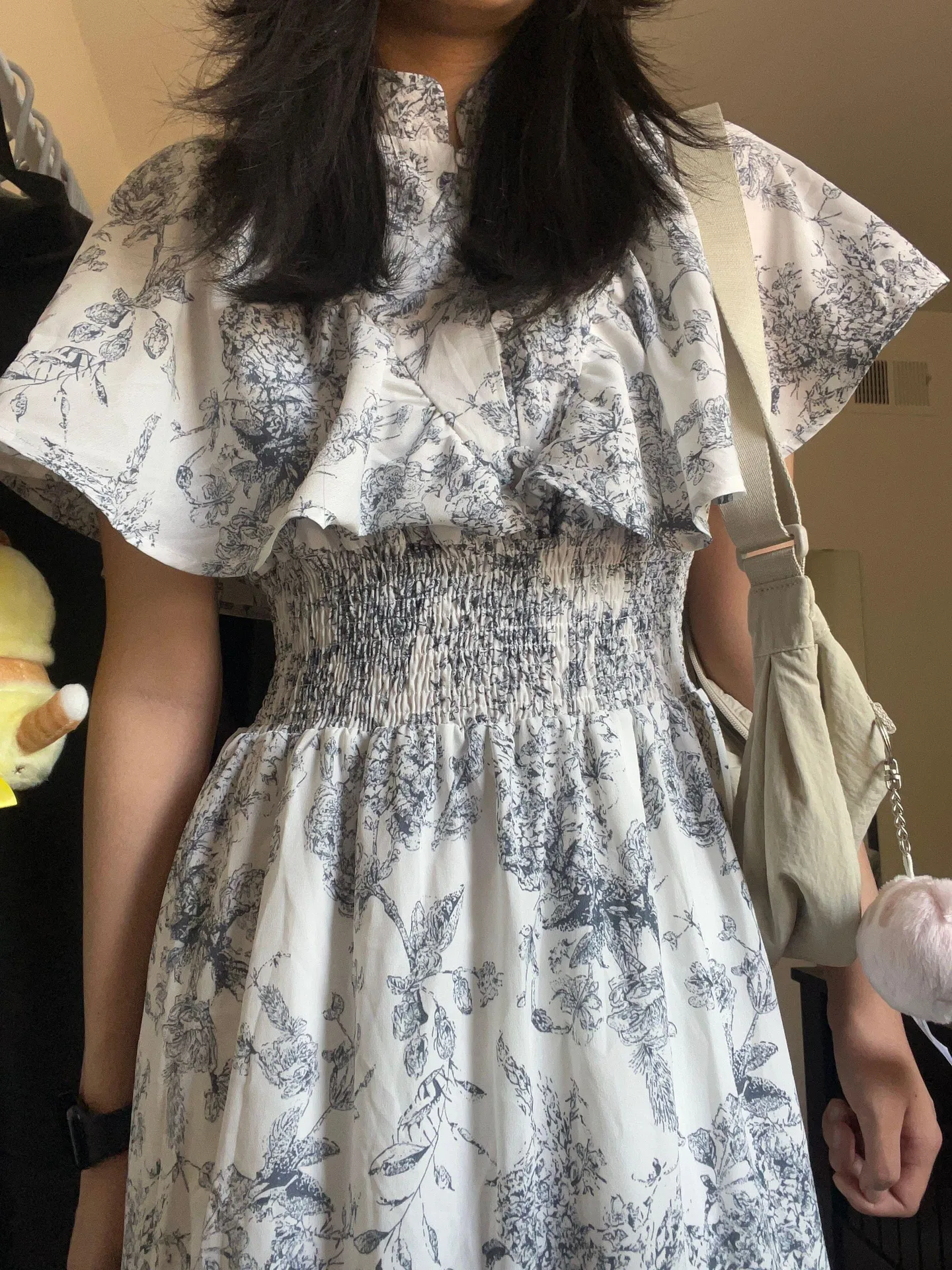 dazy white floral grey and white maxi dress - Image 2