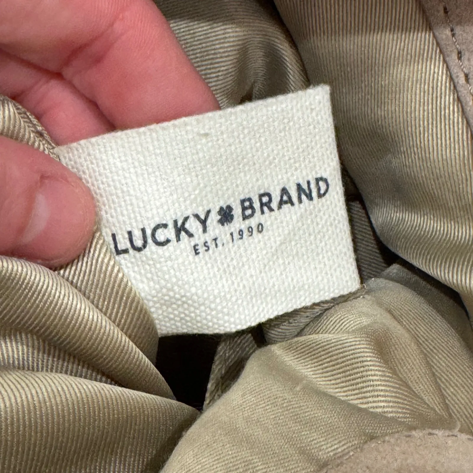 Lucky Brand Leather Hobo Bag Patti Shoulder Bag‎ Beige Everyday Casual Purse - Image 12