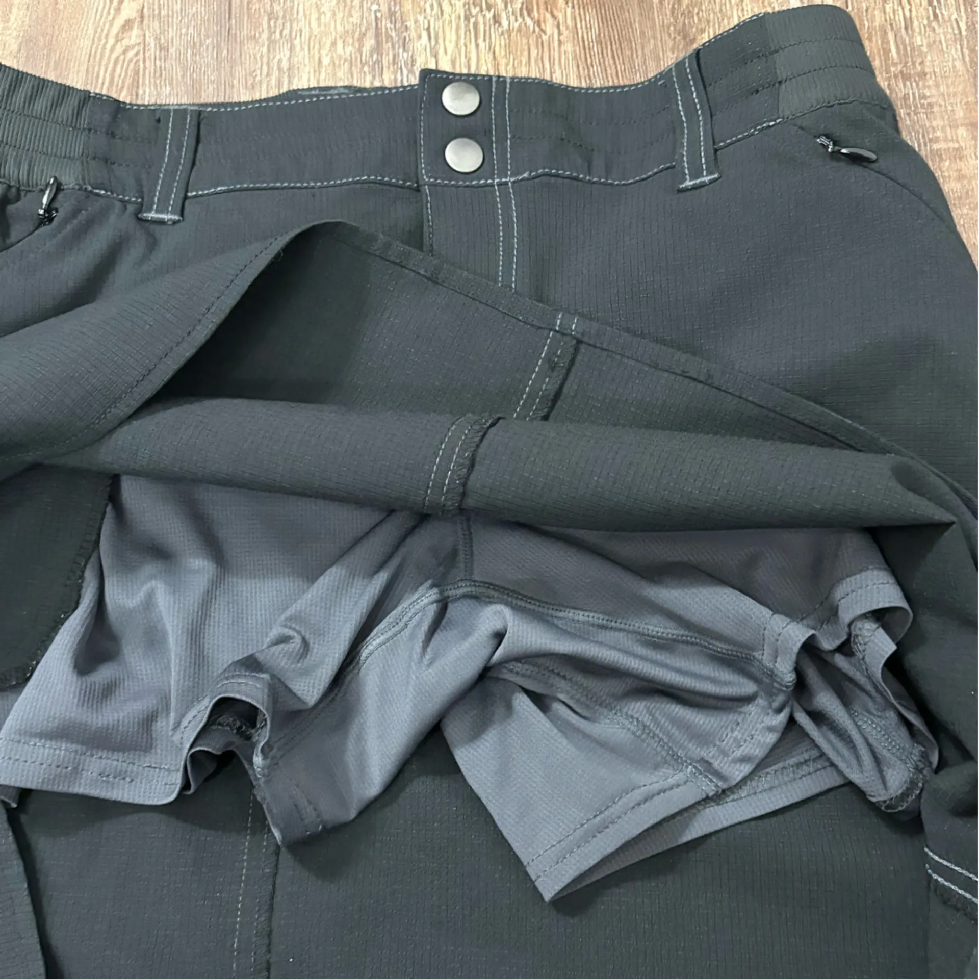 KUHL Black Stretch Spandex ATHLETIC SKORT Hiking Gym Summer Shorts Sz Women's 6 - Image 7