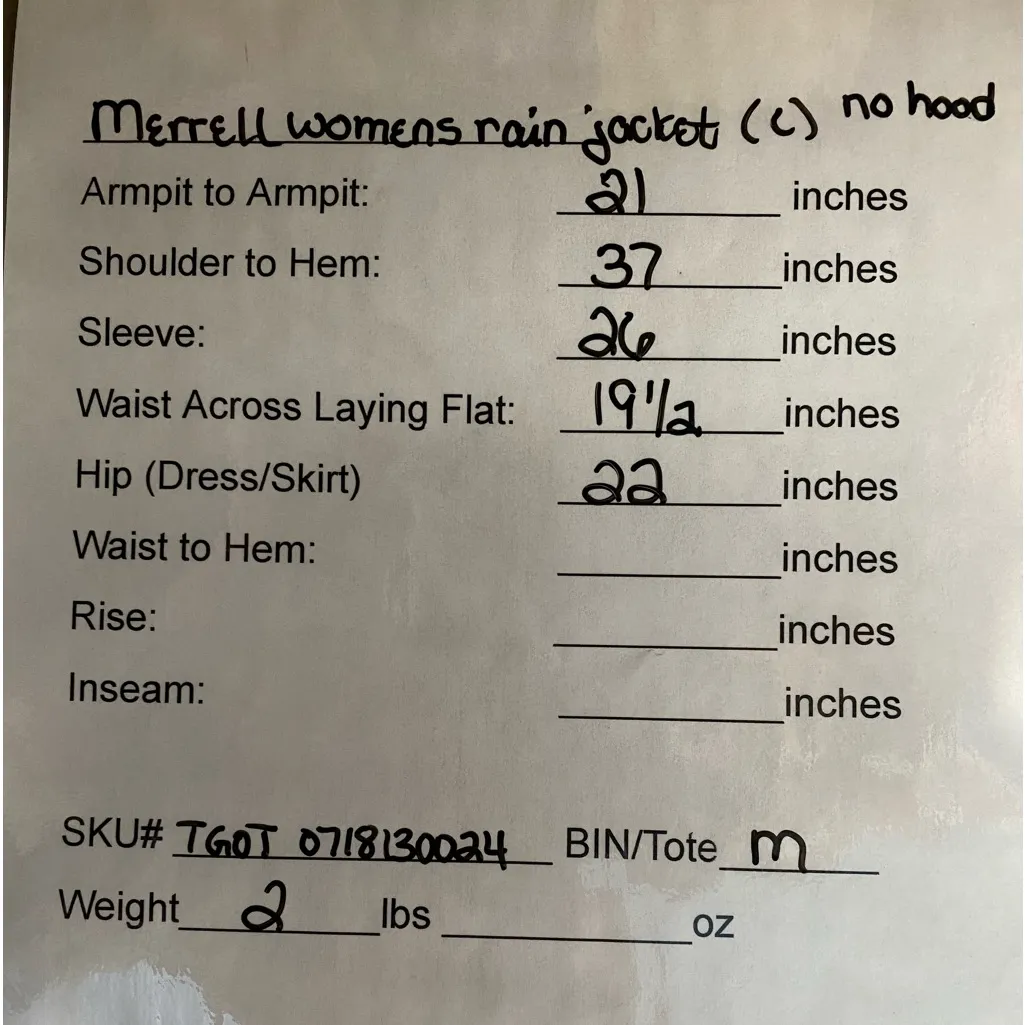 Merrell  women’s opti-shell 2 layer waterproof breathable rain jacket , size L‎ - Image 14