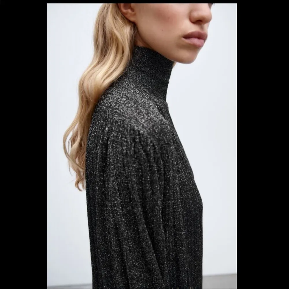 Zara knit dress with metallic thread - Image 7