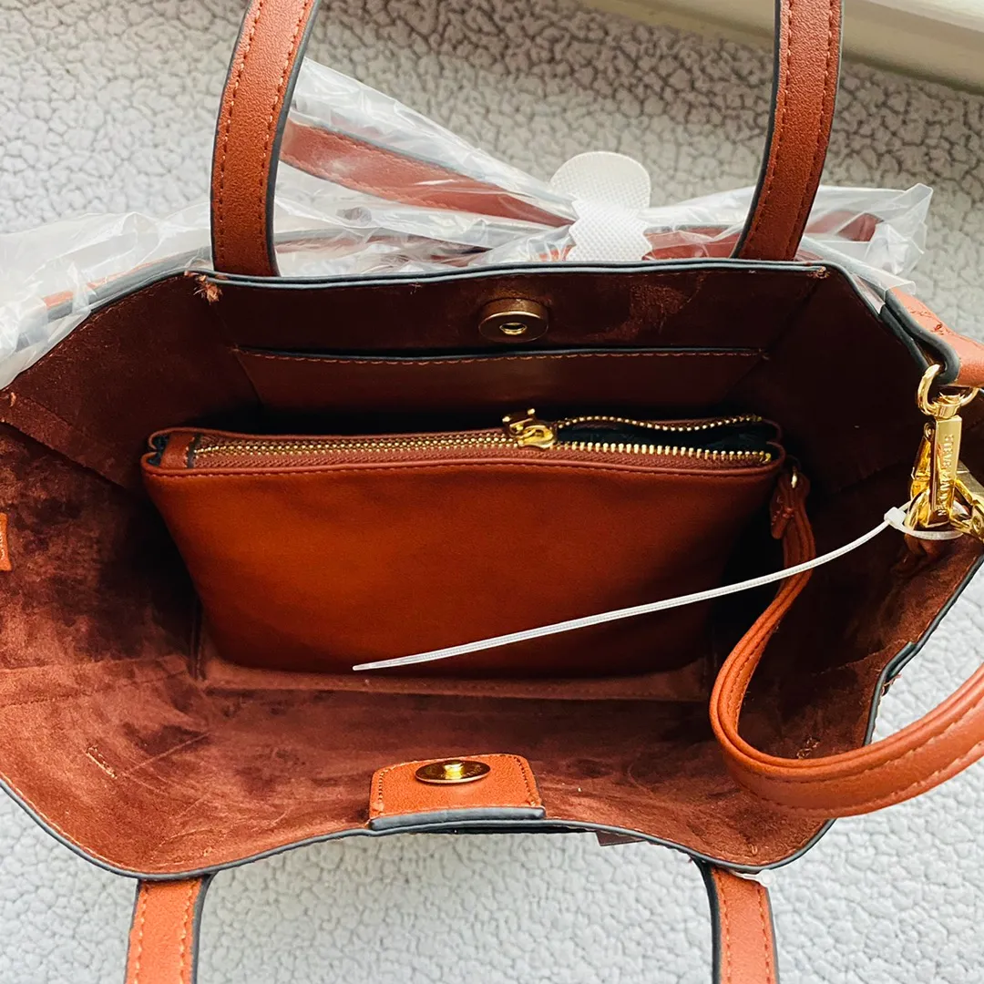 Steve Madden Brown Tote Bag By - Image 8