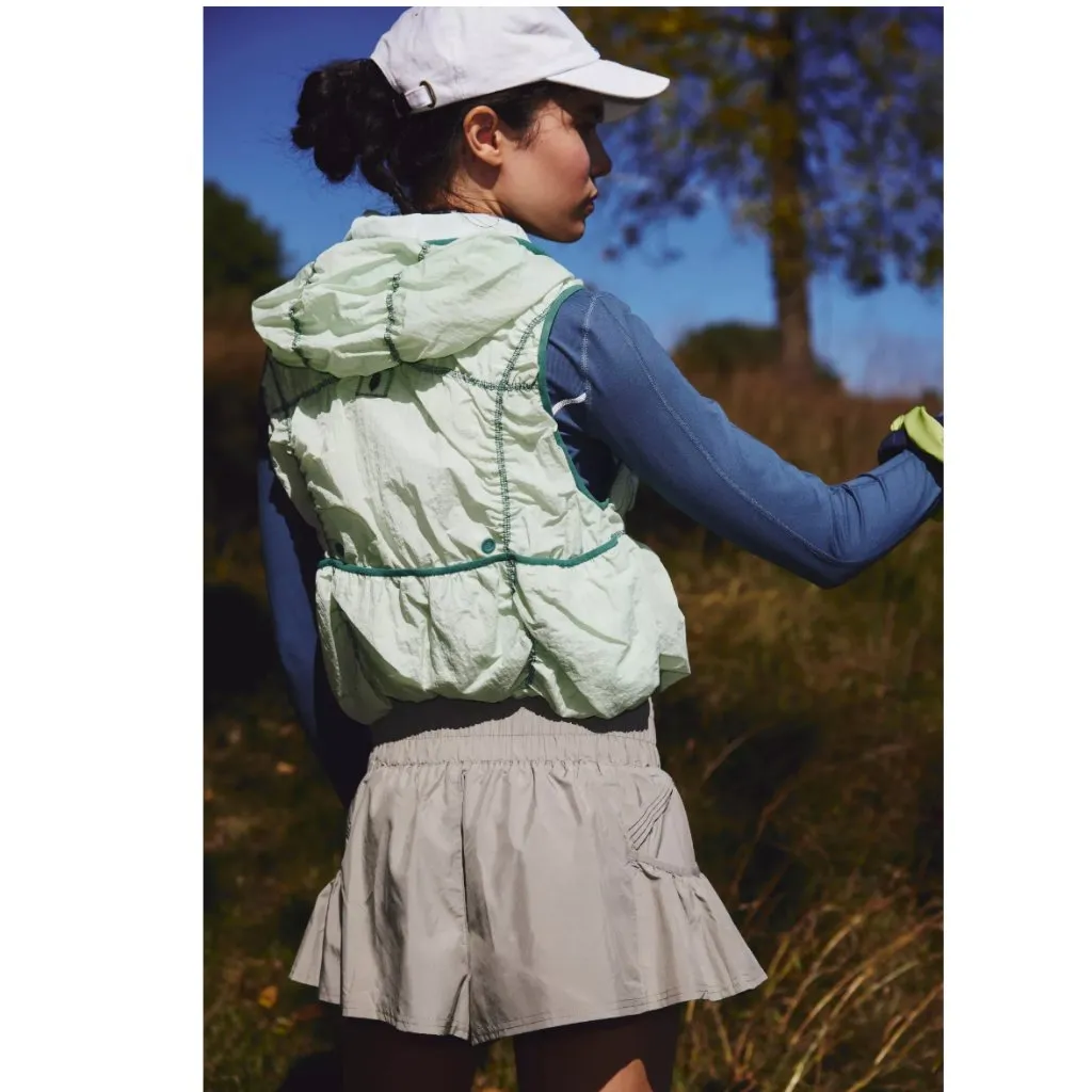 NWOT FP Movement X F P  Women's Get Your Flirt On Shorts In Sage Stone - Image 2