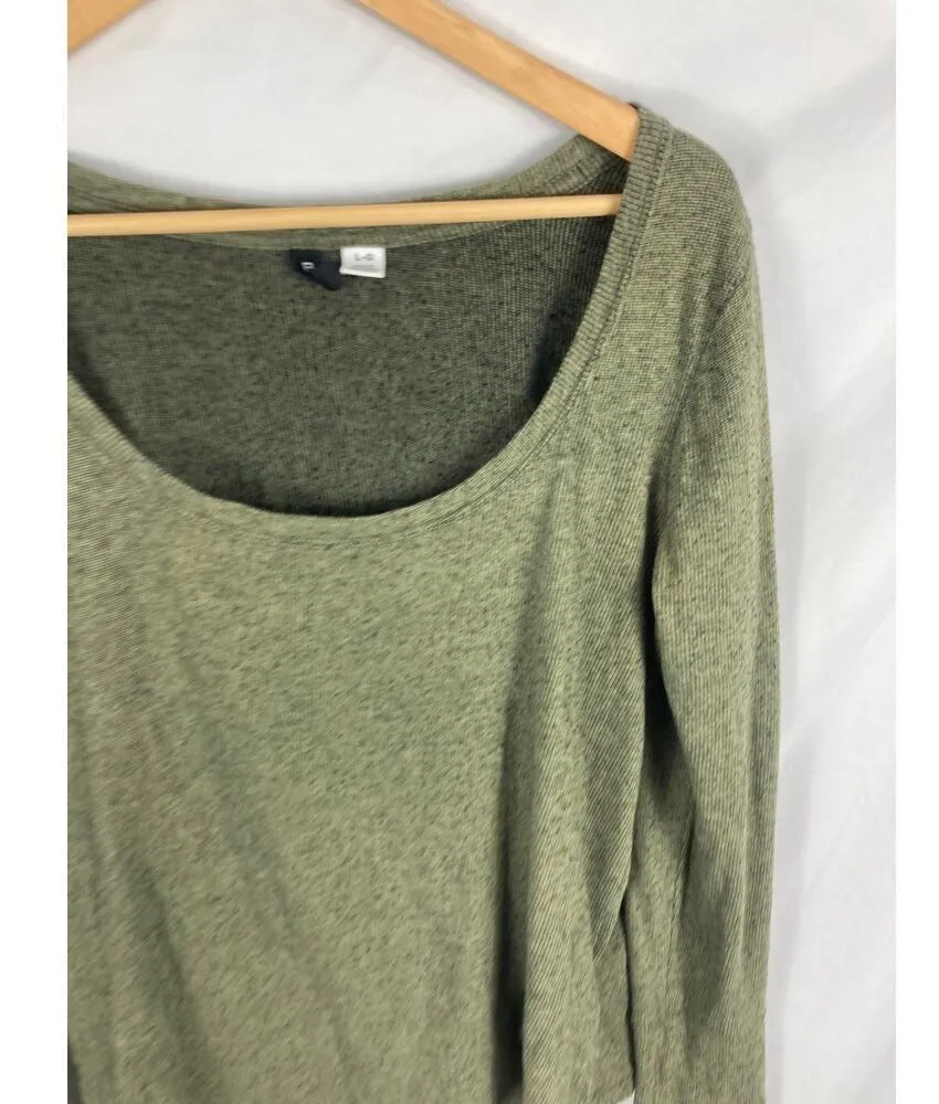 BDG Urban Outfitters Green Knit Long Sleeve Top size Large - Image 2