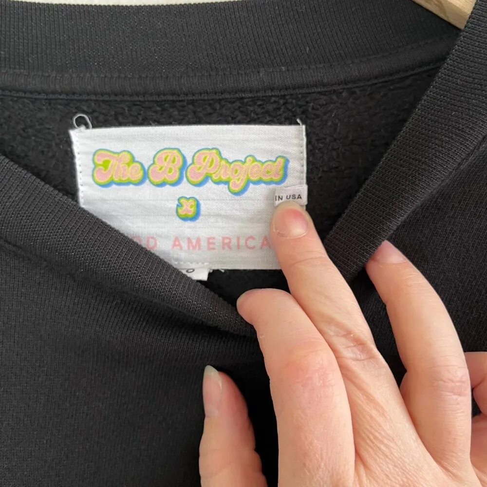 Good American x The B Project Self Made Human Black Sweatshirt 6 (3X) - Image 9