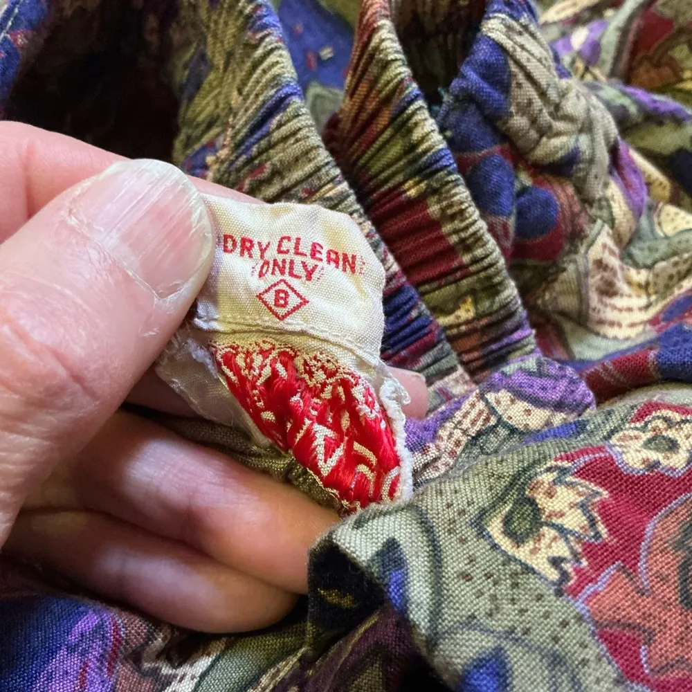 Vtg 90s earthy ethnic print culottes - Image 3