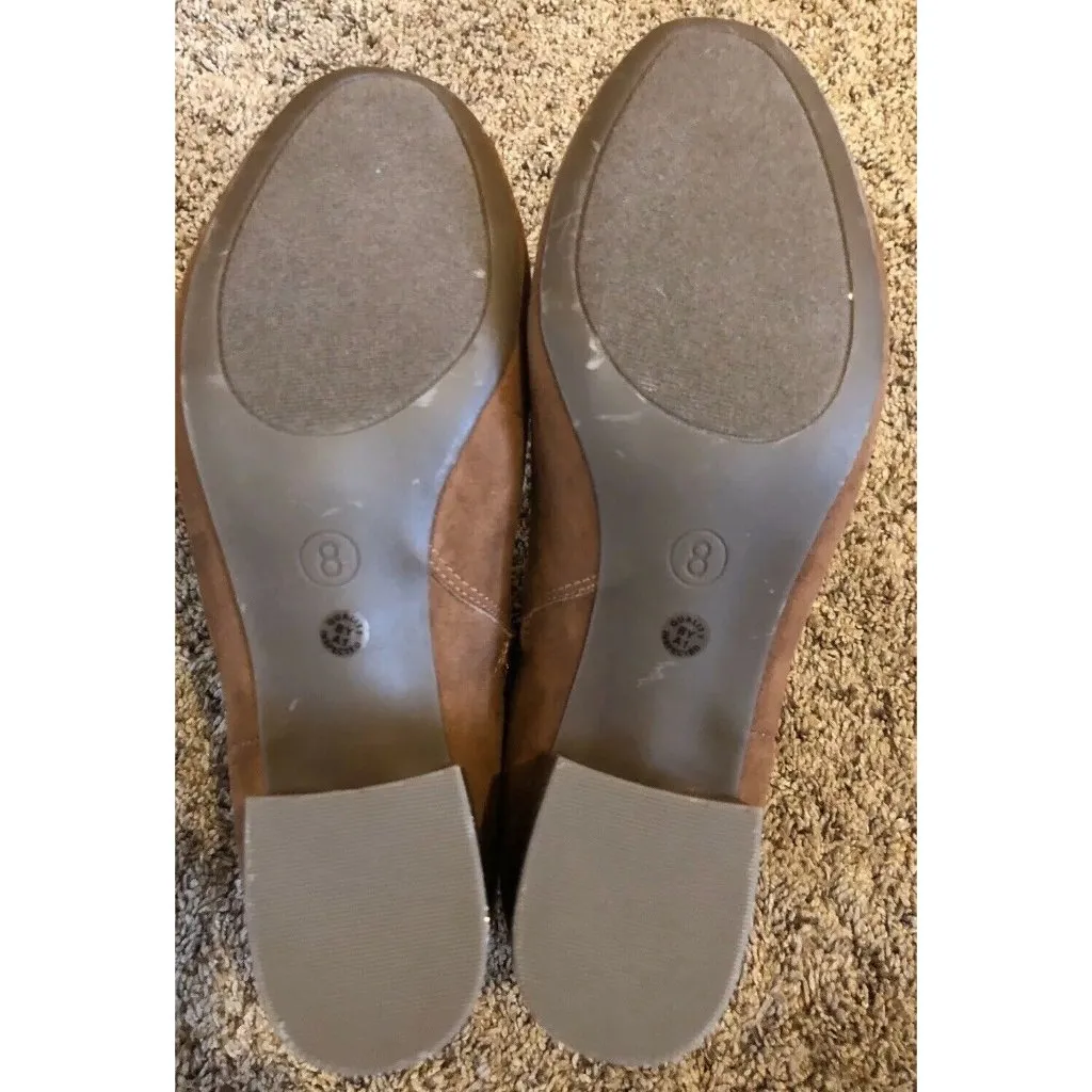 Arizona Jeans "Paisley" Brown Faux Suede Ankle Boots Booties MEMORY FOAM 8M Size 8 - Image 7