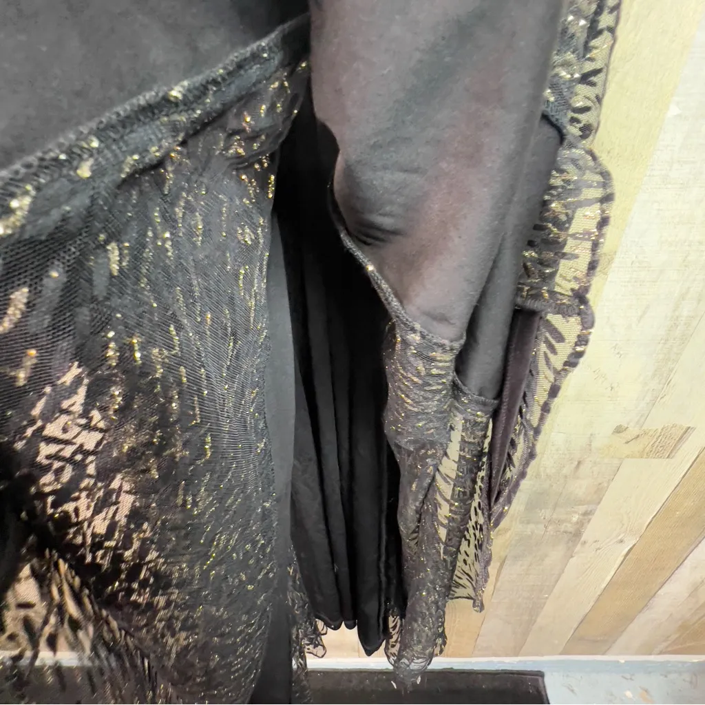 Adrianna Papell Size 8 2-Piece Set The Overpiece & The Formal Maxi Dress Glitter - Image 13