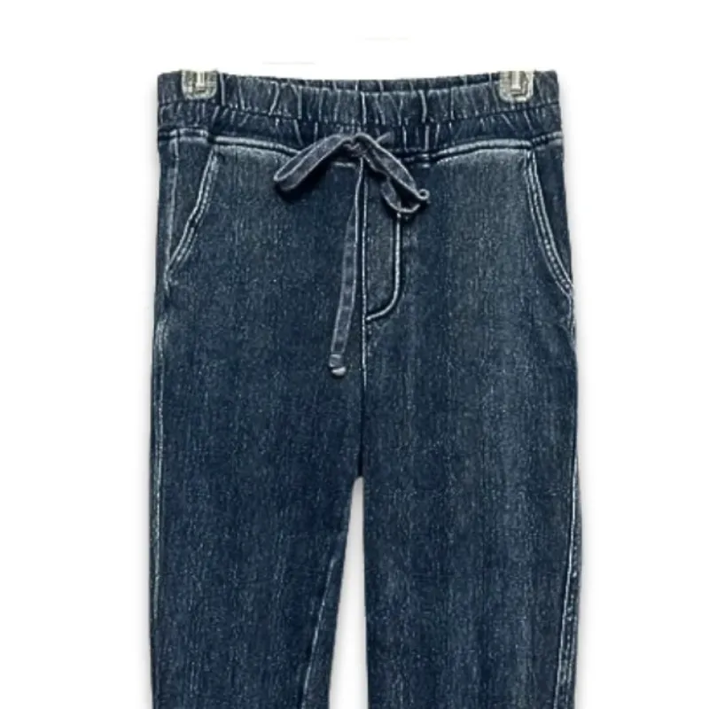 Wash Lab Jeggings Tie Waist Slim Fit Dark Wash Denim Blue Women's Medium NWOT Size 28 - Image 2