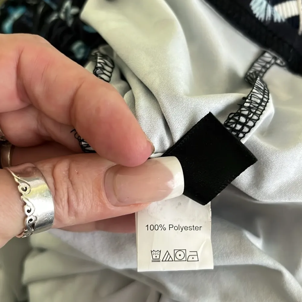 SHEIN Butterfly Print Drawstring Bodycon Skirt - Image 3